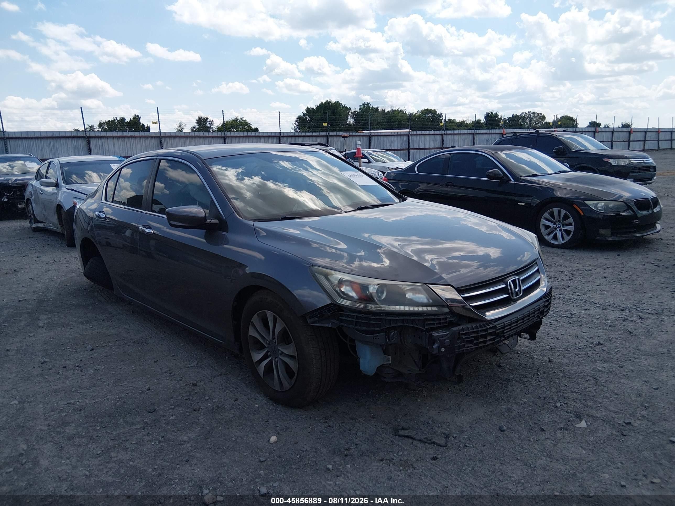 2013 Honda Accord Lx Gray vin: 1HGCR2F30DA130605