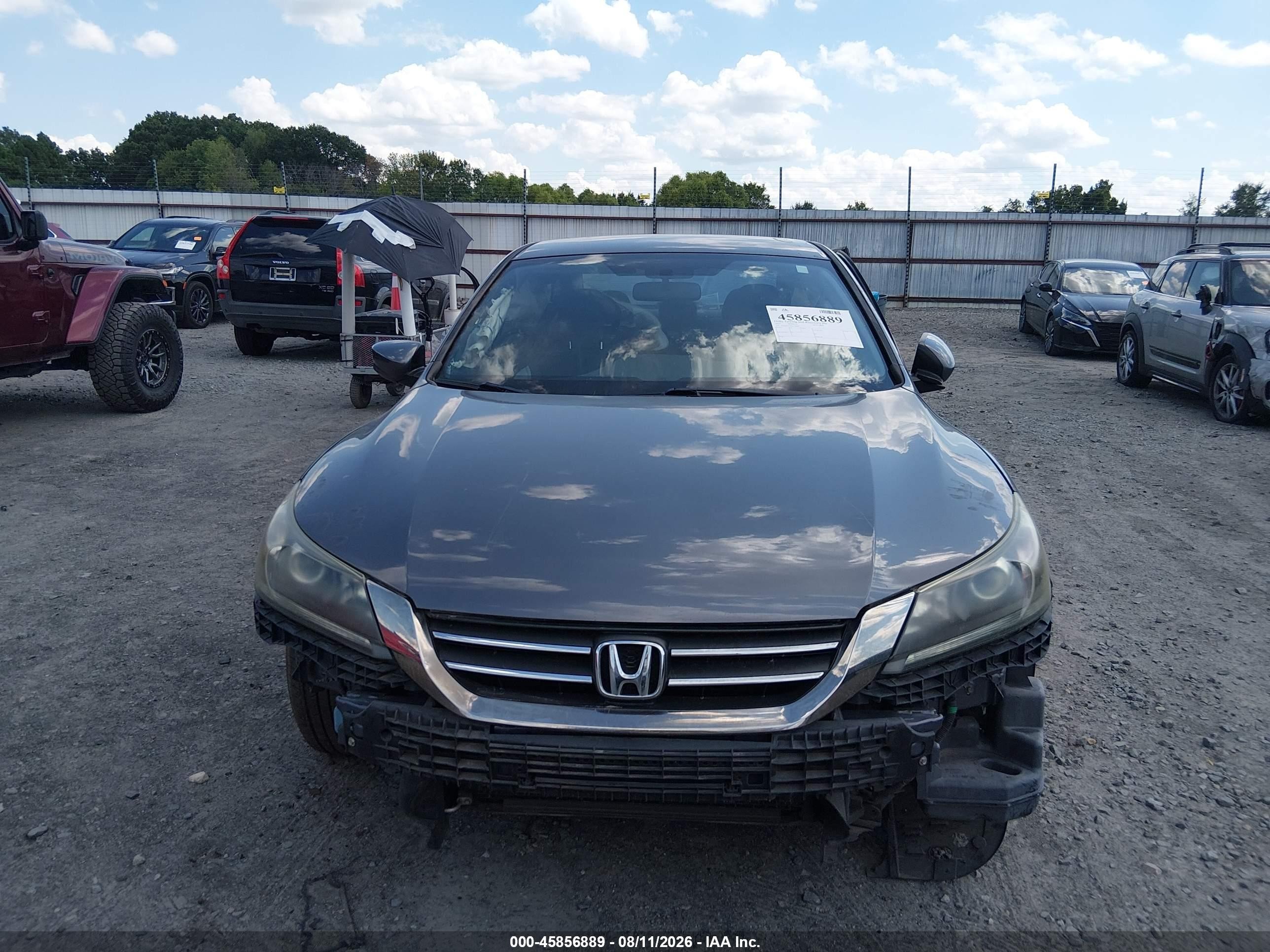 2013 Honda Accord Lx Gray vin: 1HGCR2F30DA130605