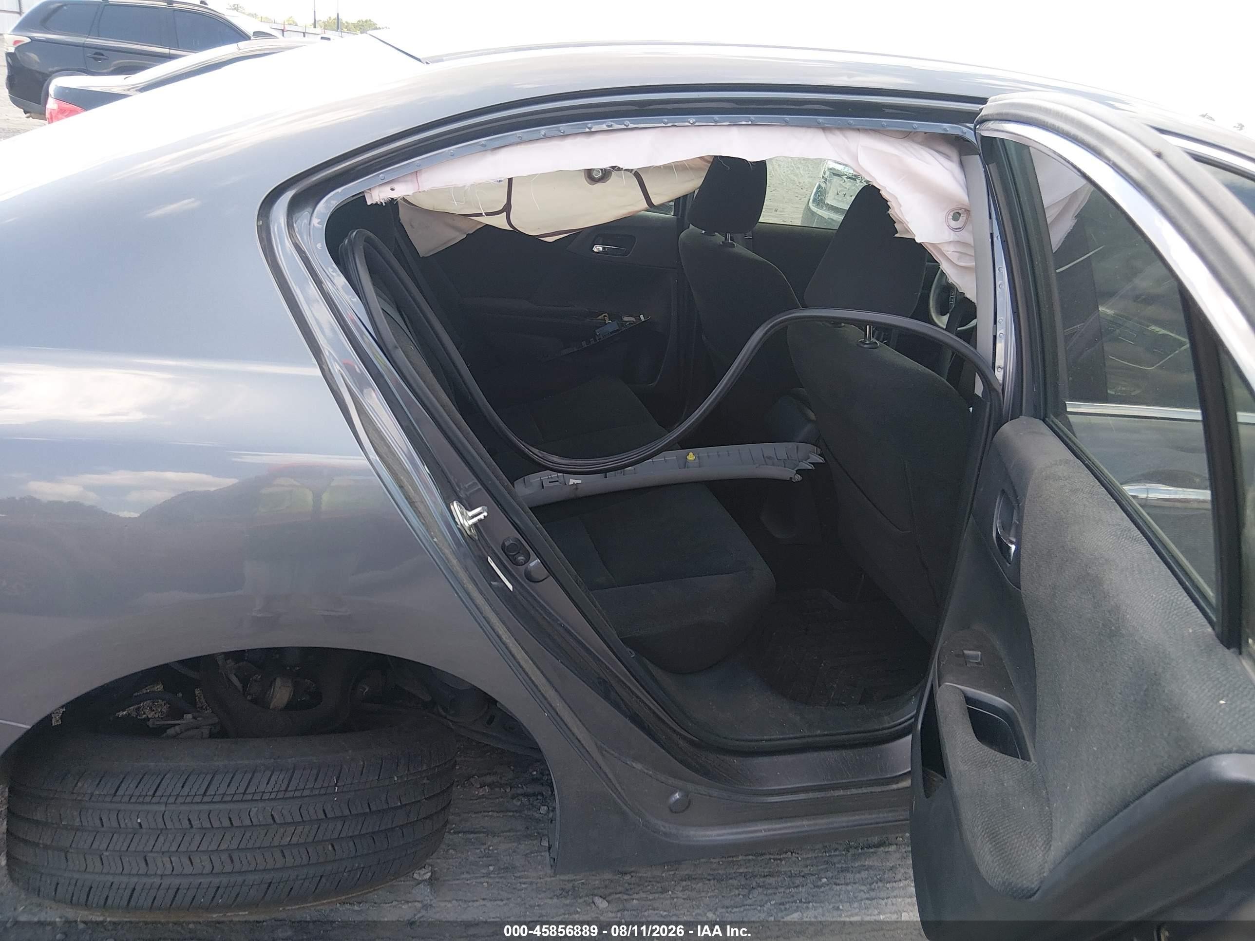 2013 Honda Accord Lx Gray vin: 1HGCR2F30DA130605