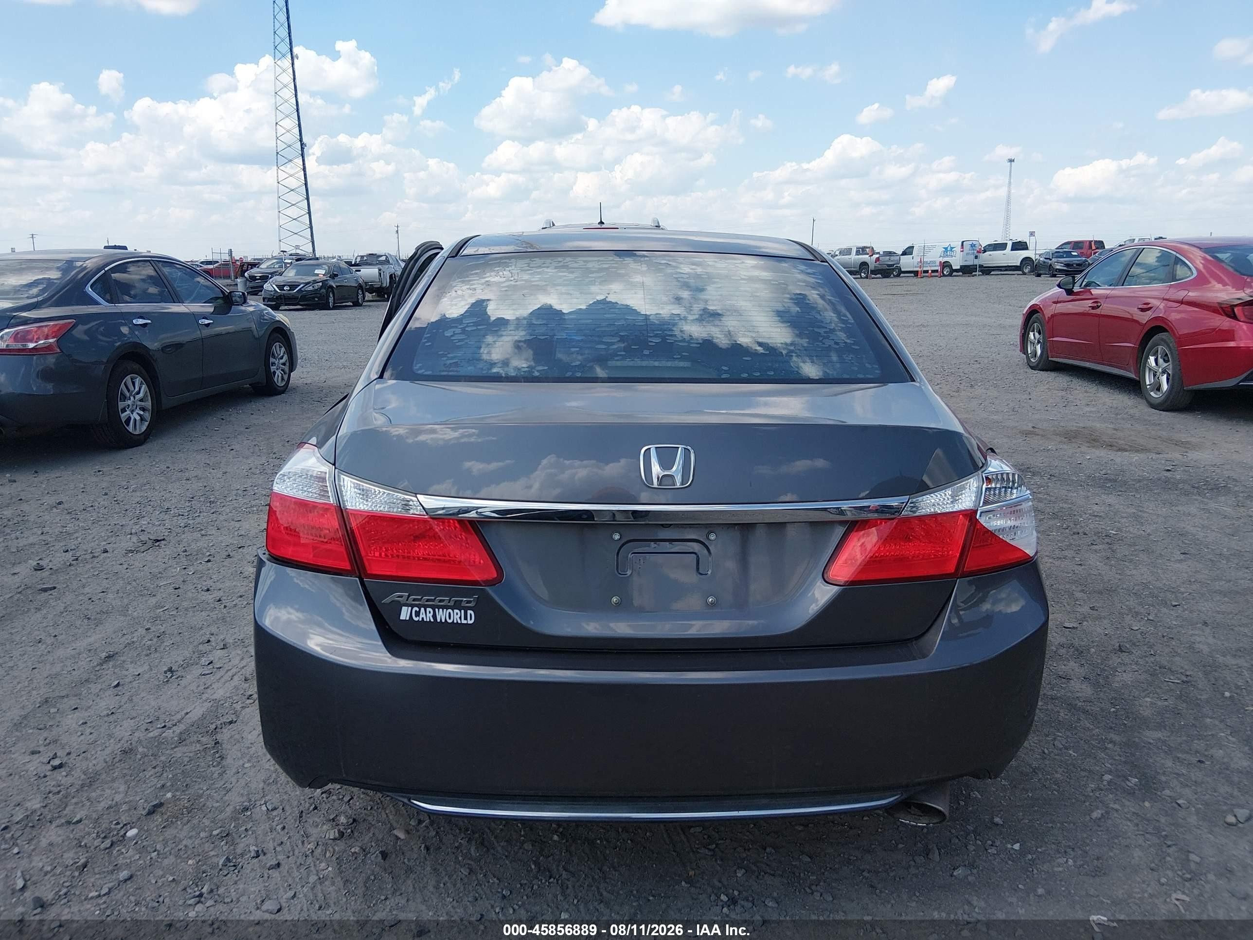 2013 Honda Accord Lx Gray vin: 1HGCR2F30DA130605