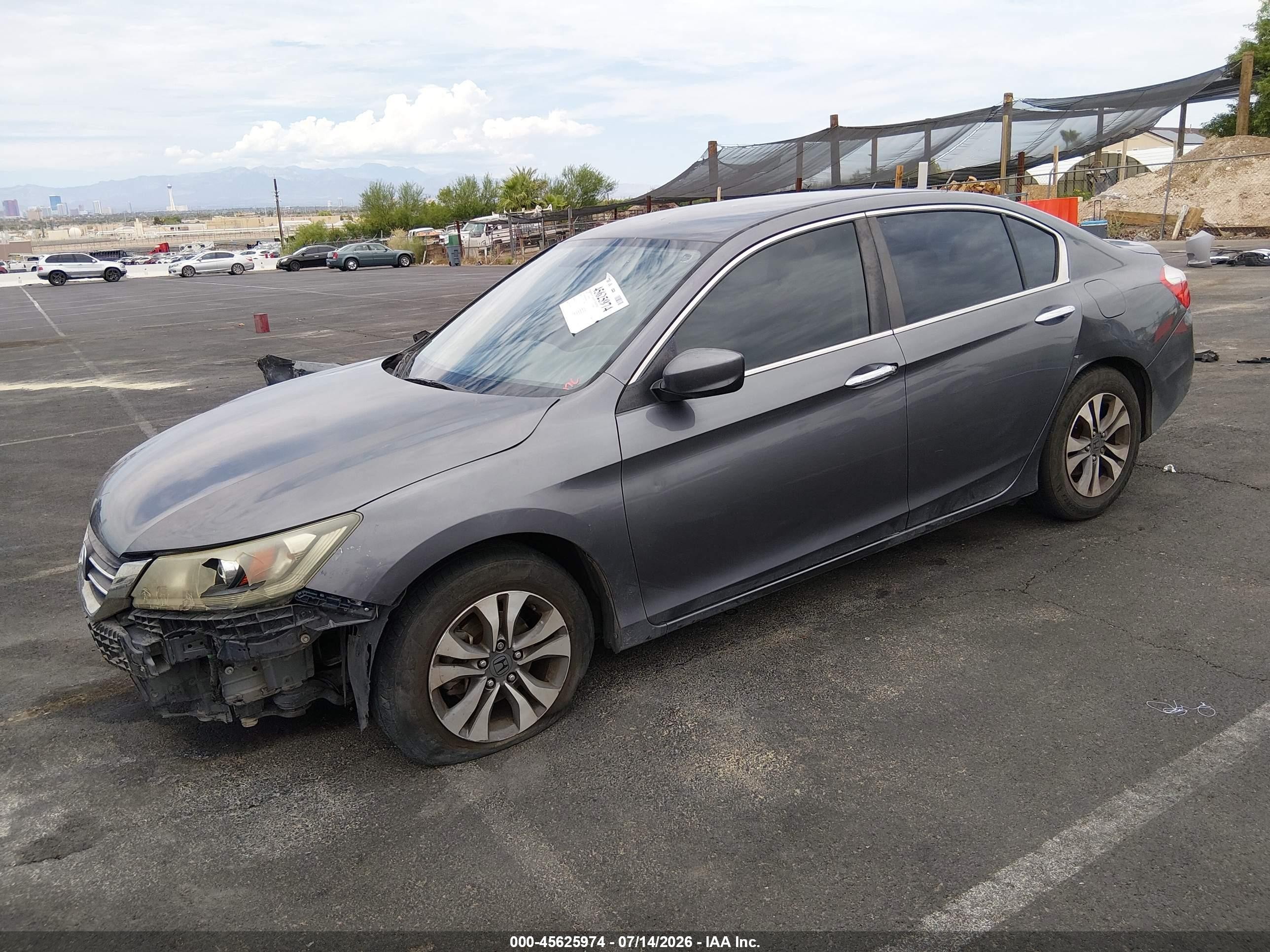 2013 Honda Accord Lx Gray vin: 1HGCR2F30DA143984