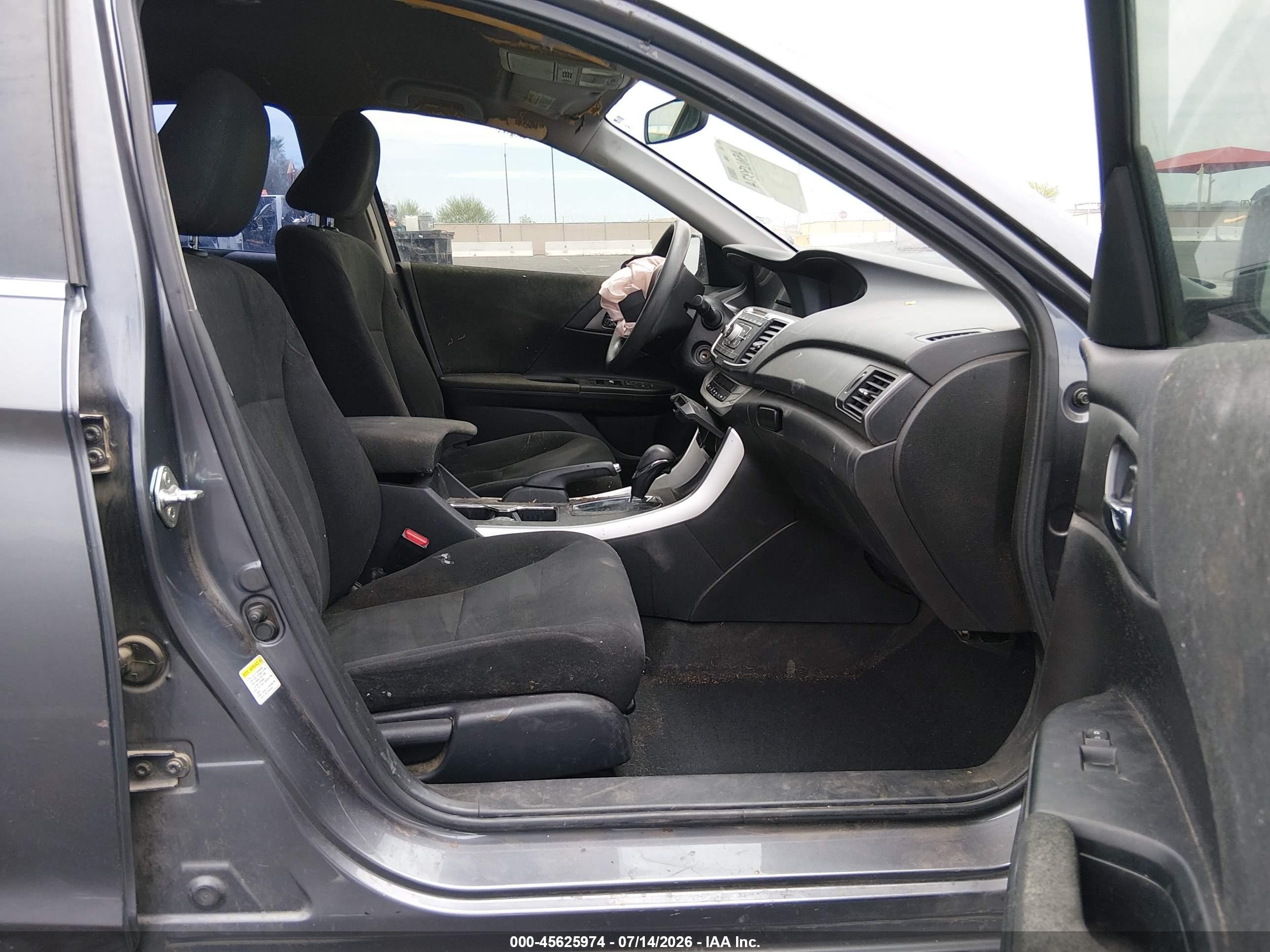 2013 Honda Accord Lx Gray vin: 1HGCR2F30DA143984
