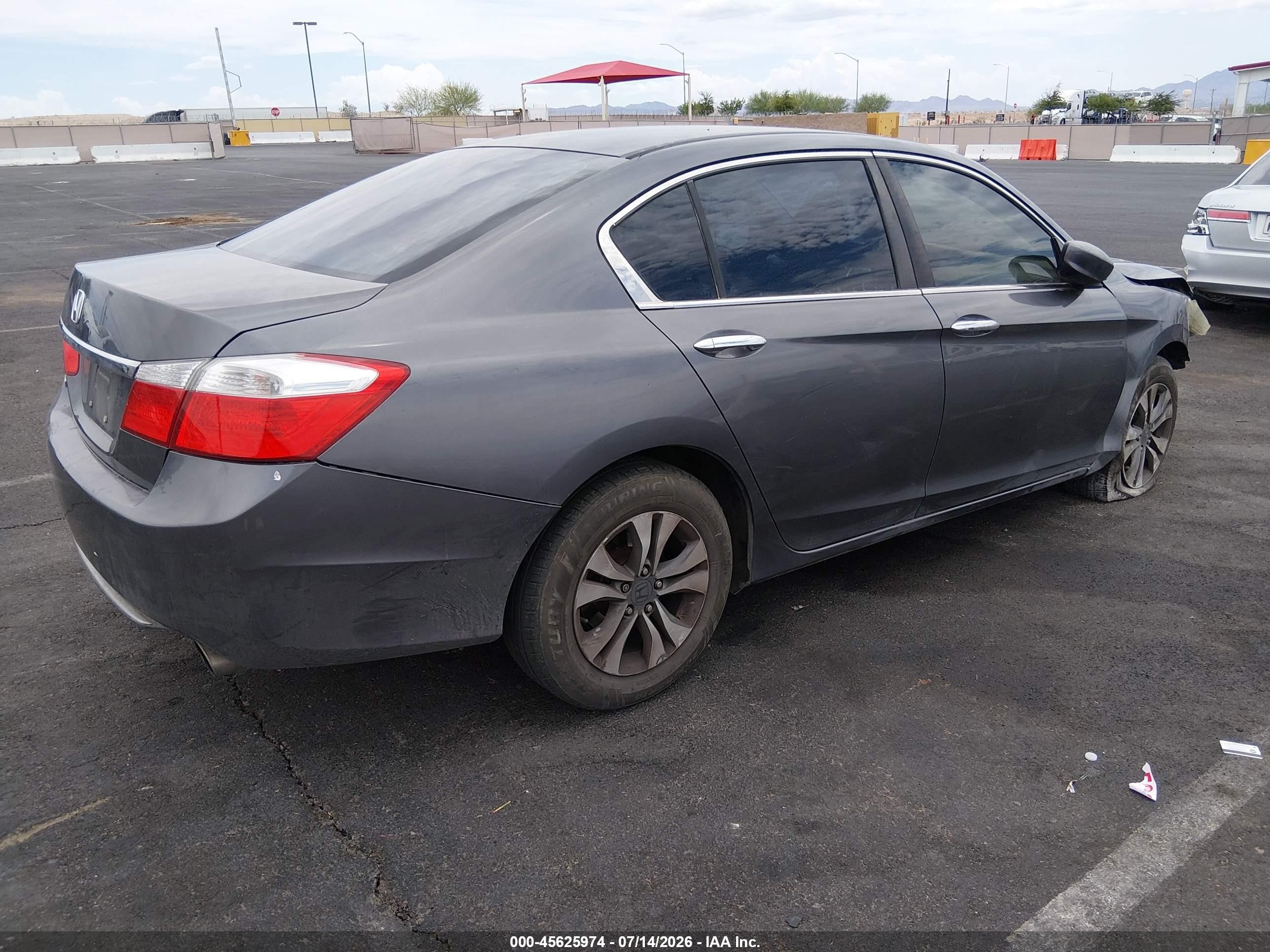 2013 Honda Accord Lx Gray vin: 1HGCR2F30DA143984