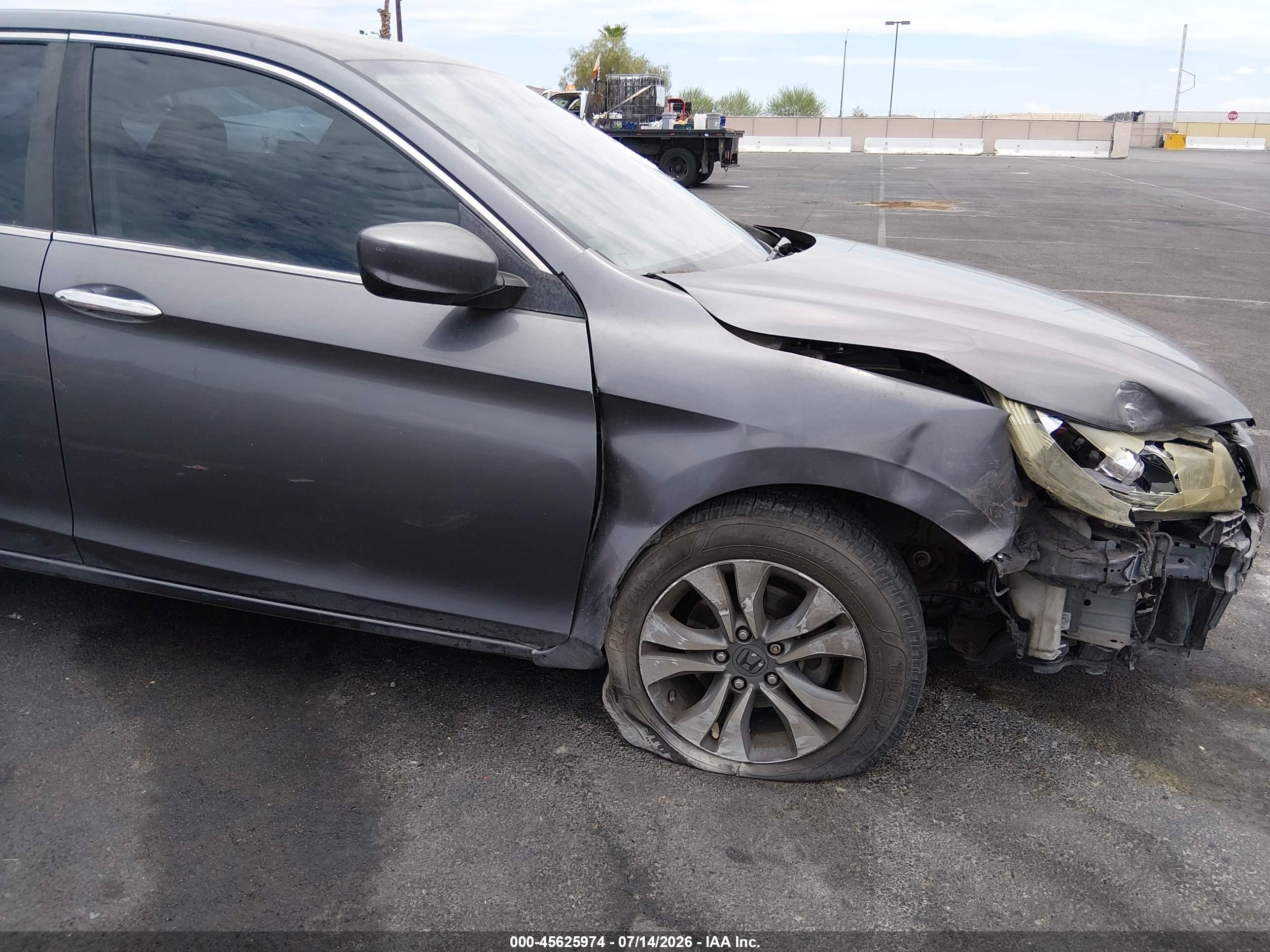 2013 Honda Accord Lx Gray vin: 1HGCR2F30DA143984