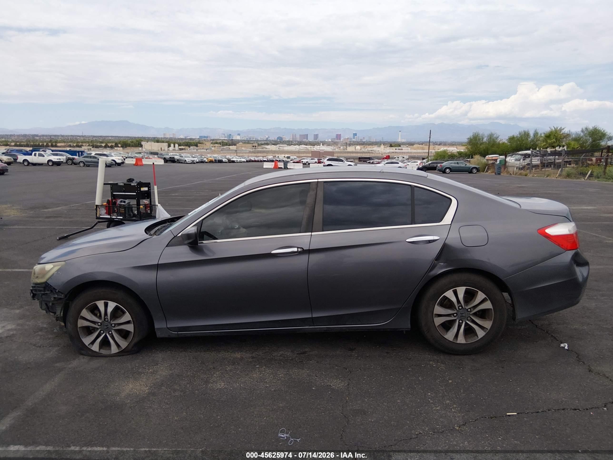 2013 Honda Accord Lx Gray vin: 1HGCR2F30DA143984