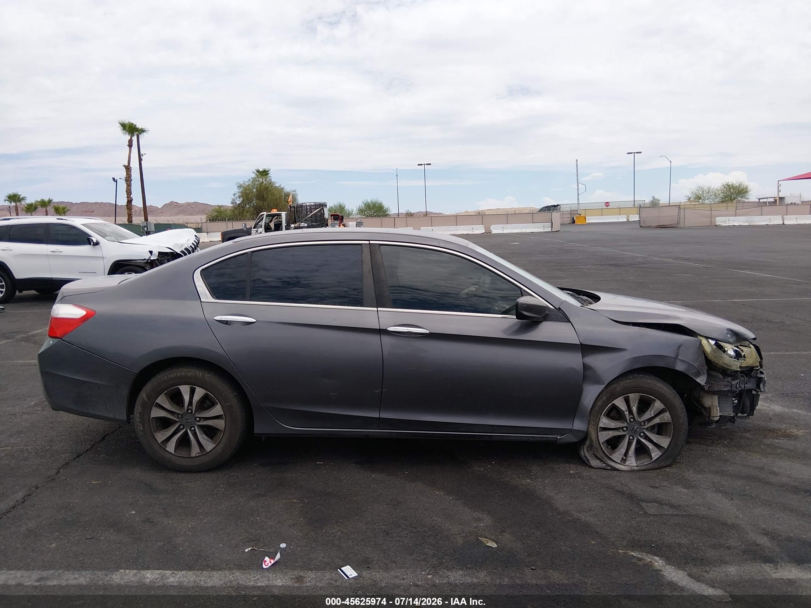 2013 Honda Accord Lx Gray vin: 1HGCR2F30DA143984