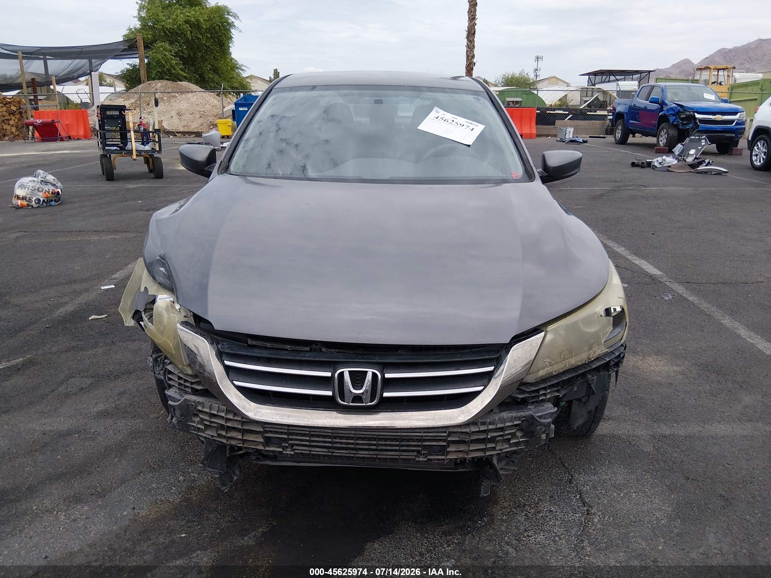 2013 Honda Accord Lx Gray vin: 1HGCR2F30DA143984