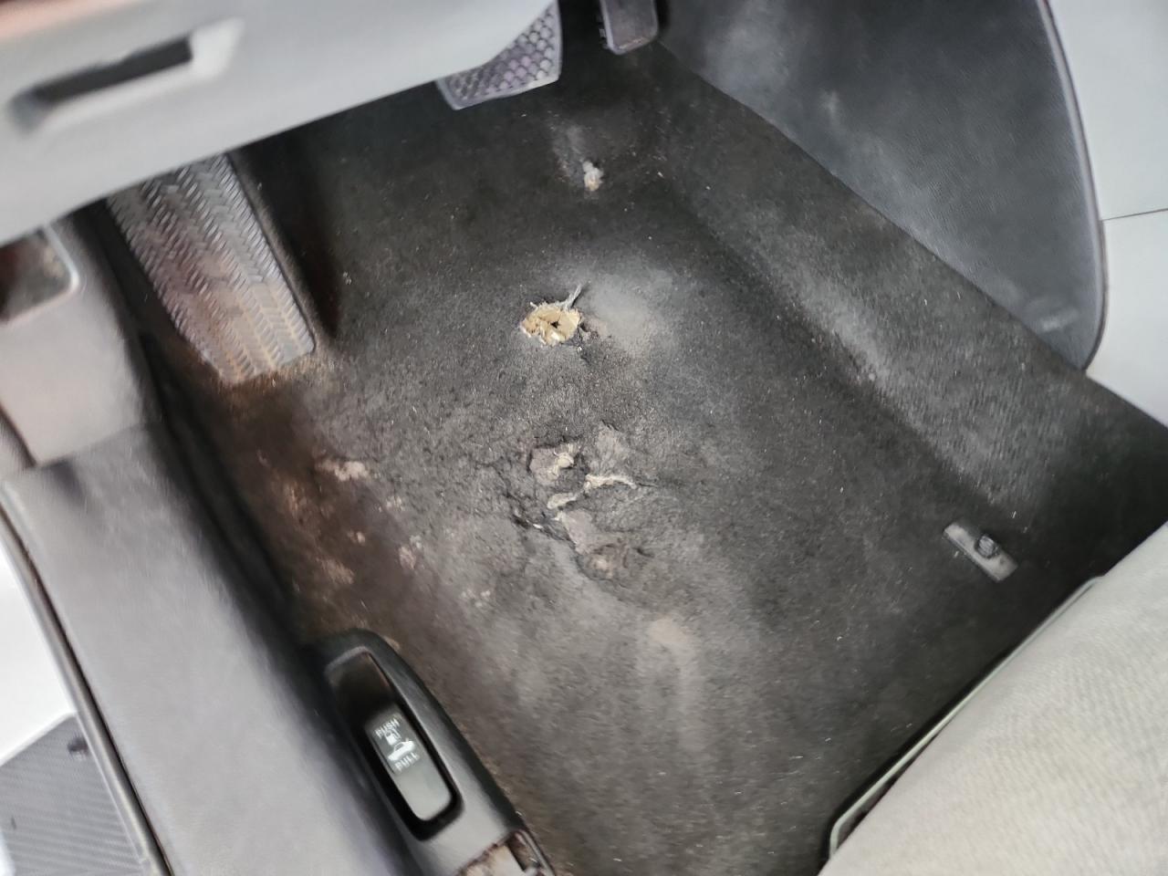 2013 Honda Accord Lx Silver vin: 1HGCR2F30DA144794 Damage: Left Front Carpet, Worn, Replacement Required