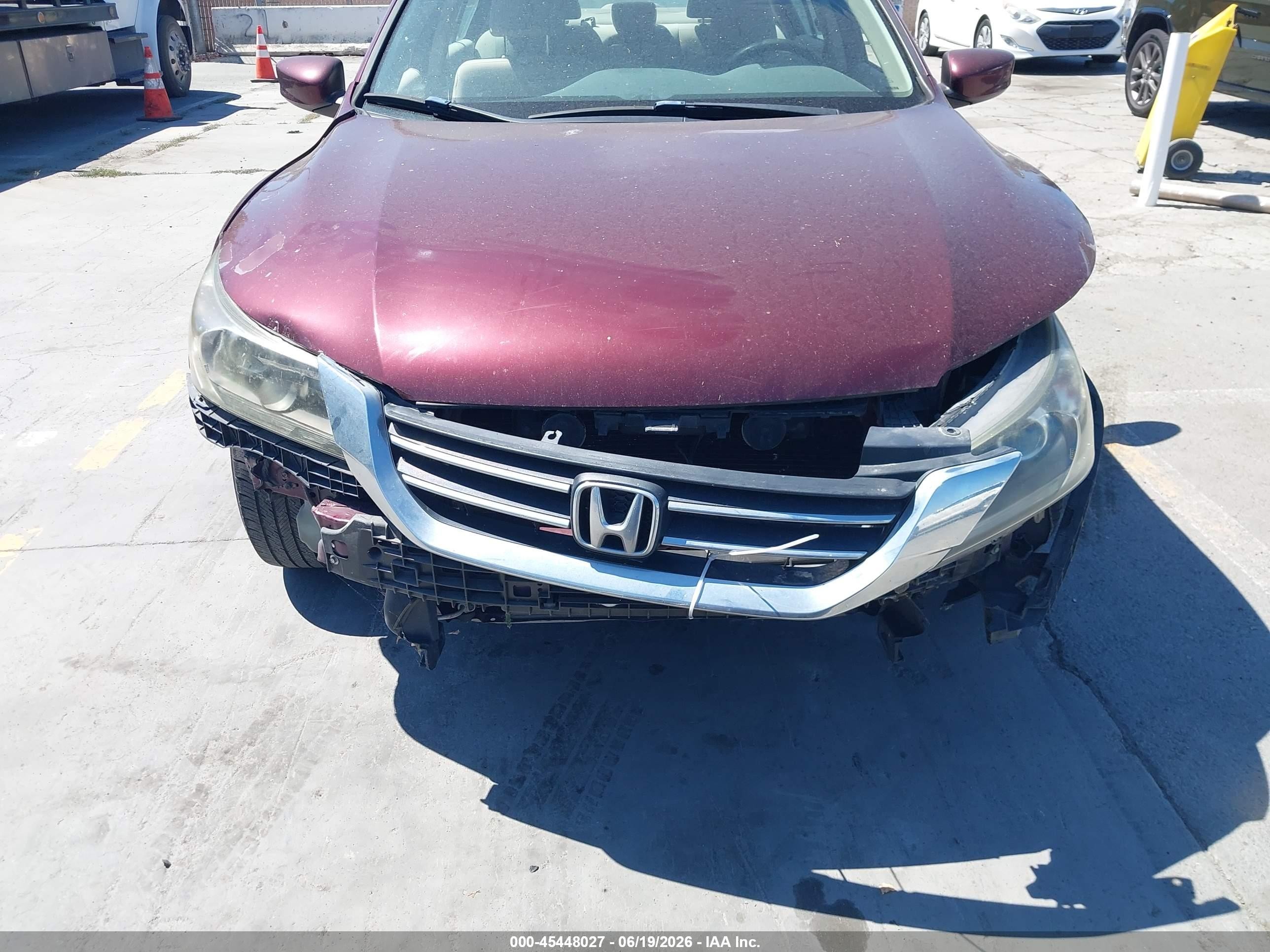 2013 Honda Accord Lx Maroon vin: 1HGCR2F30DA163877