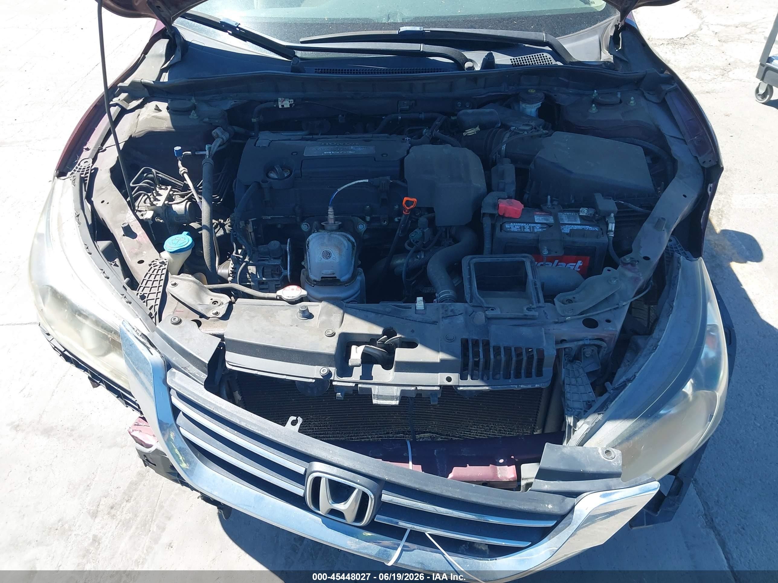 2013 Honda Accord Lx Maroon vin: 1HGCR2F30DA163877