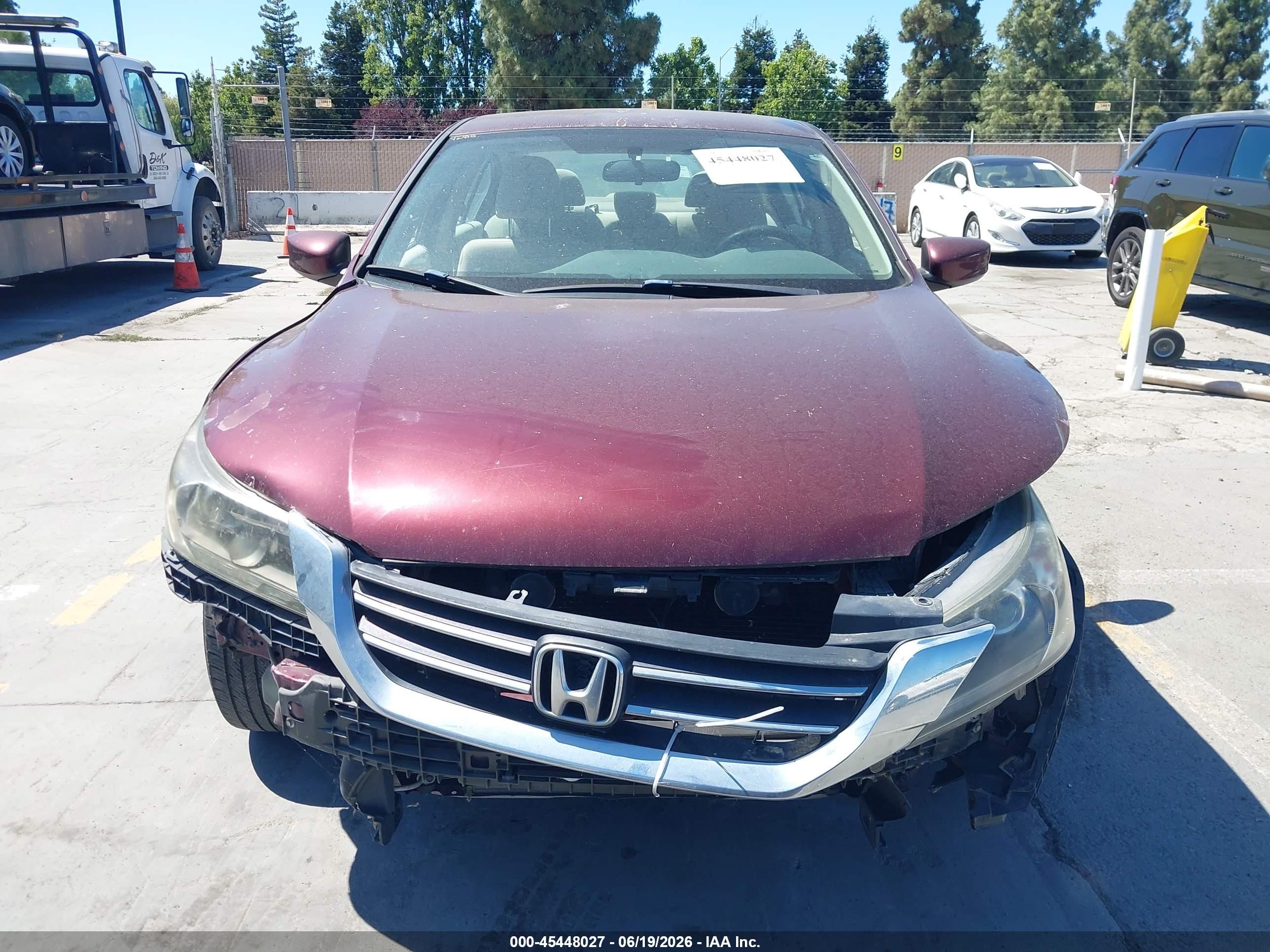 2013 Honda Accord Lx Maroon vin: 1HGCR2F30DA163877