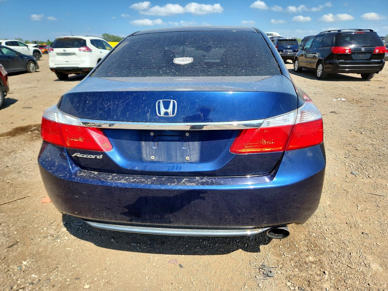 2013 Honda Accord Lx Blue vin: 1HGCR2F30DA183613