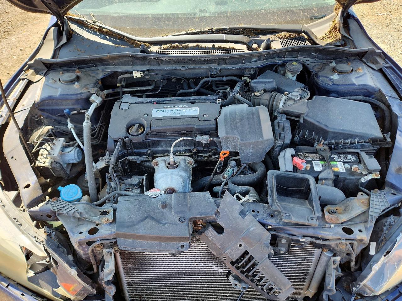 2013 Honda Accord Lx Blue vin: 1HGCR2F30DA183613