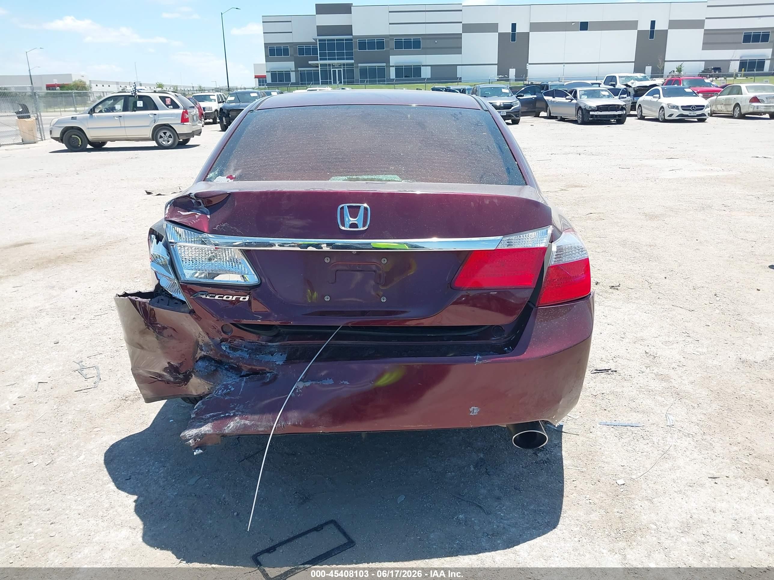 2013 Honda Accord Lx Maroon vin: 1HGCR2F30DA198337