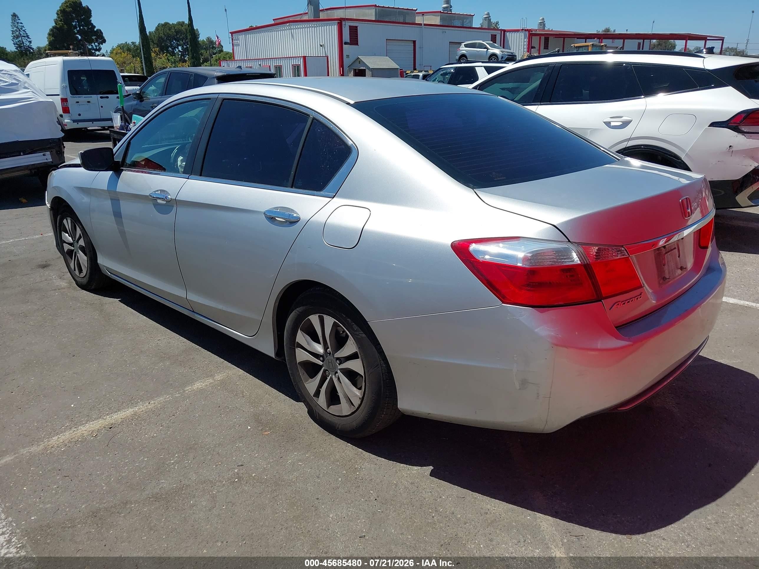 2013 Honda Accord Lx Silver vin: 1HGCR2F30DA214424