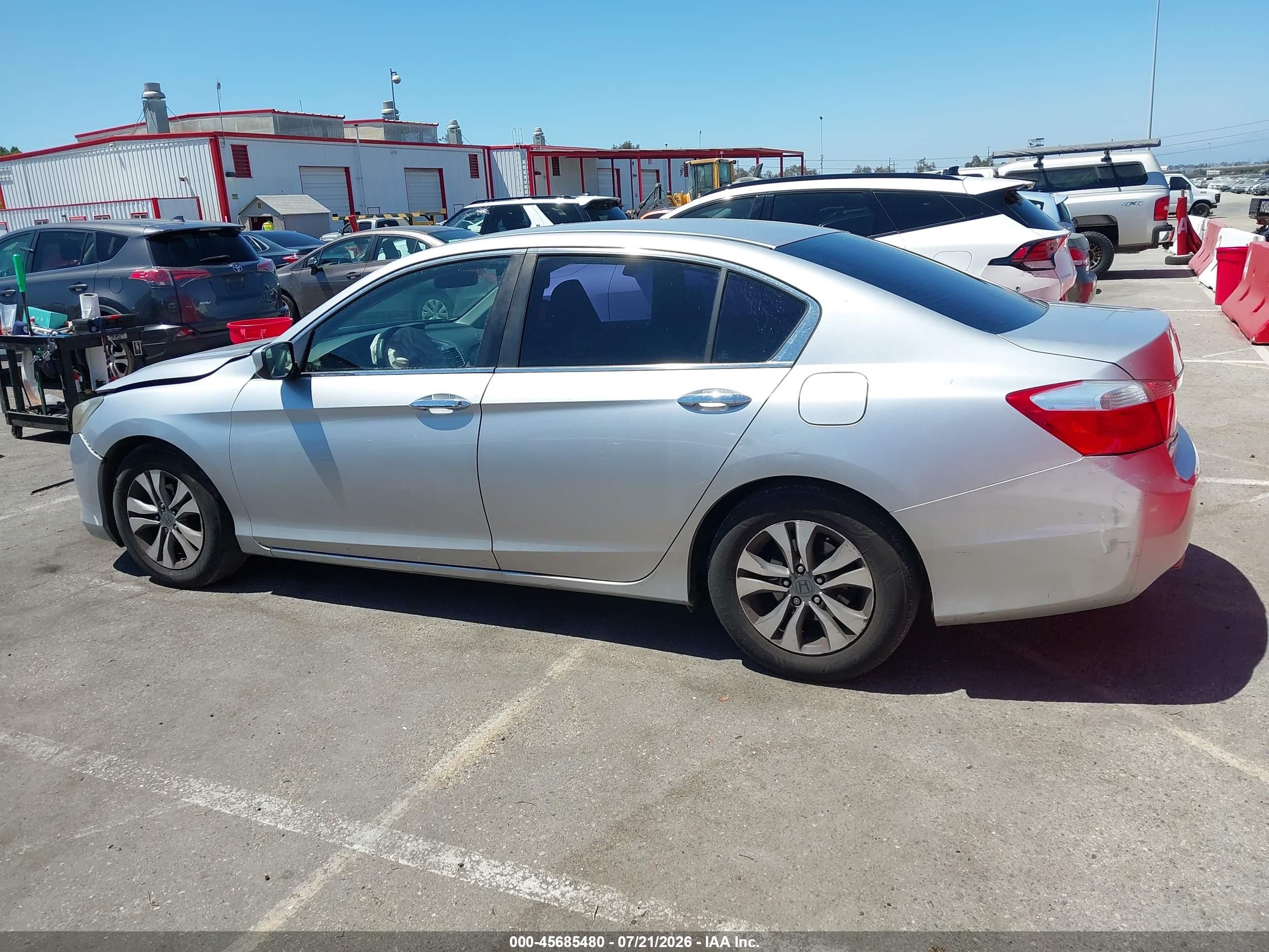 2013 Honda Accord Lx Silver vin: 1HGCR2F30DA214424