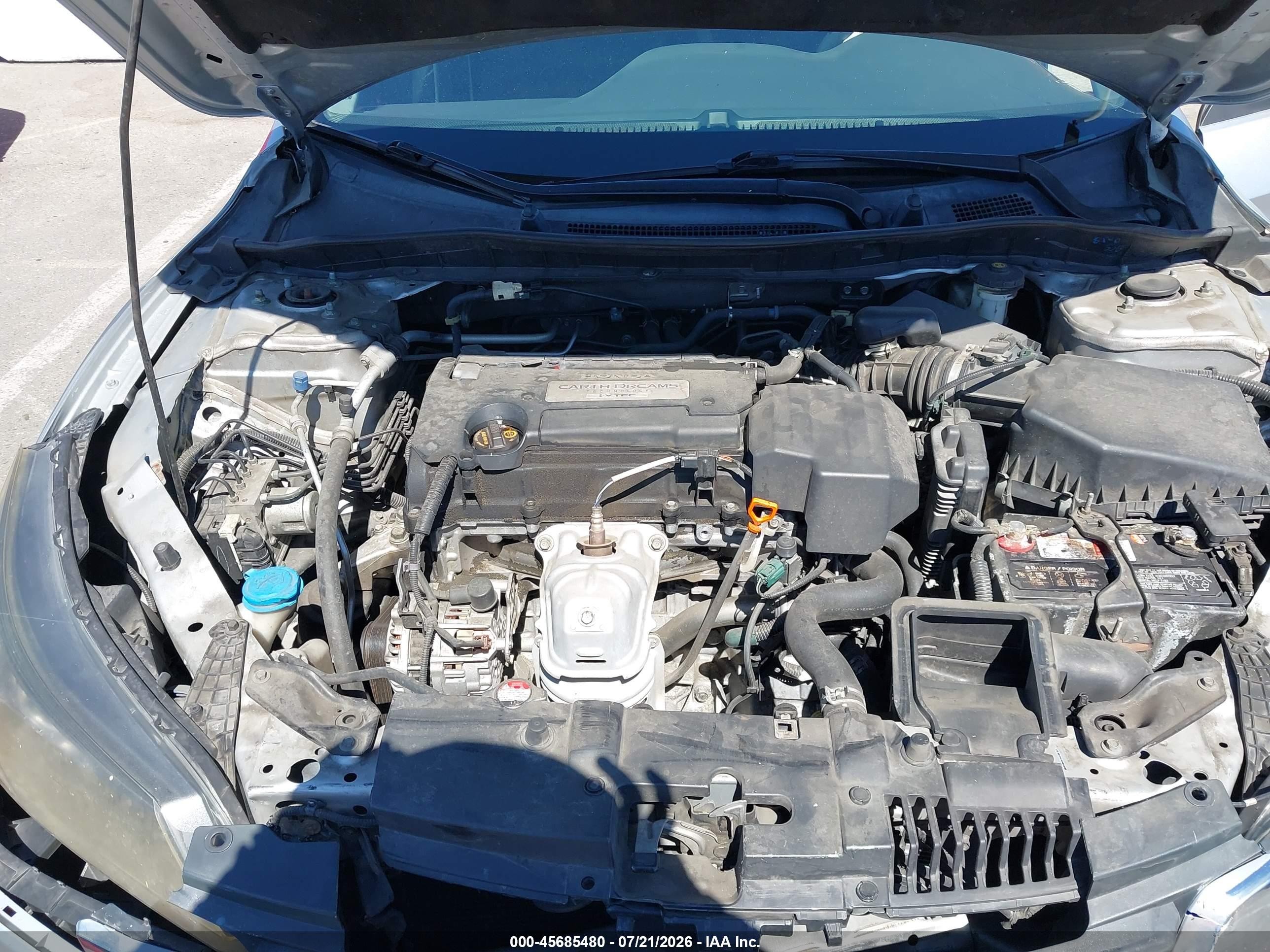 2013 Honda Accord Lx Silver vin: 1HGCR2F30DA214424
