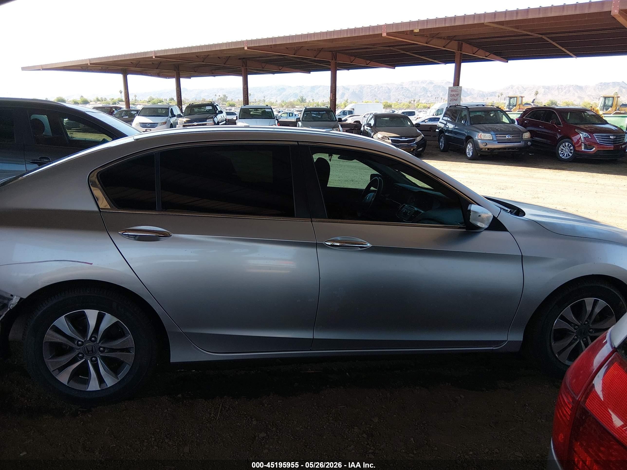 2013 Honda Accord Lx Silver vin: 1HGCR2F30DA254955