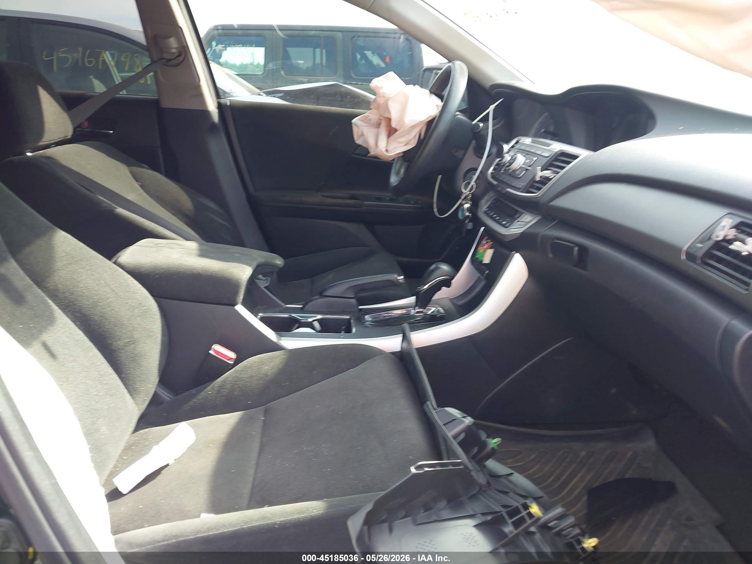 2013 Honda Accord Lx Black vin: 1HGCR2F30DA259685