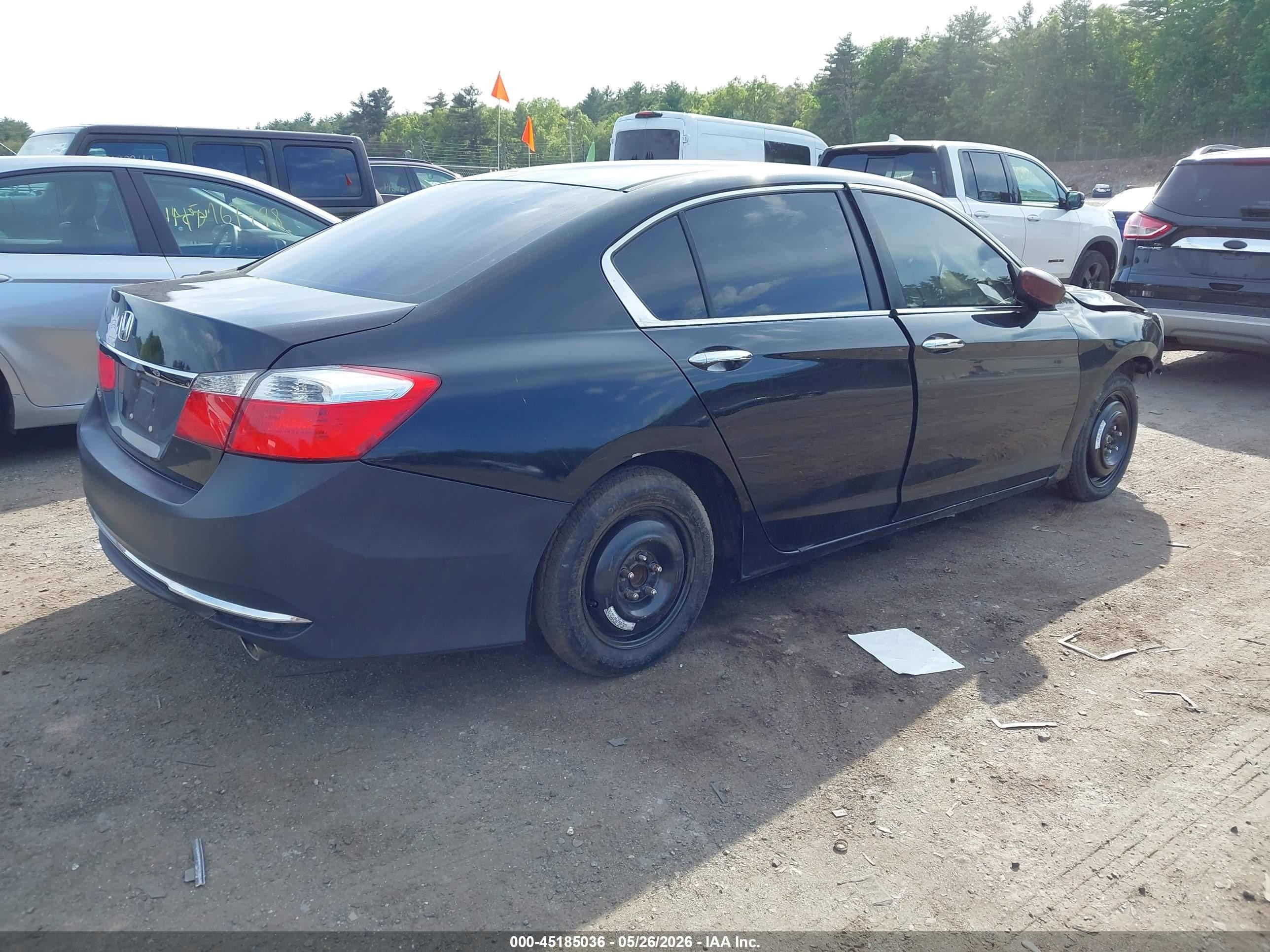 2013 Honda Accord Lx Black vin: 1HGCR2F30DA259685