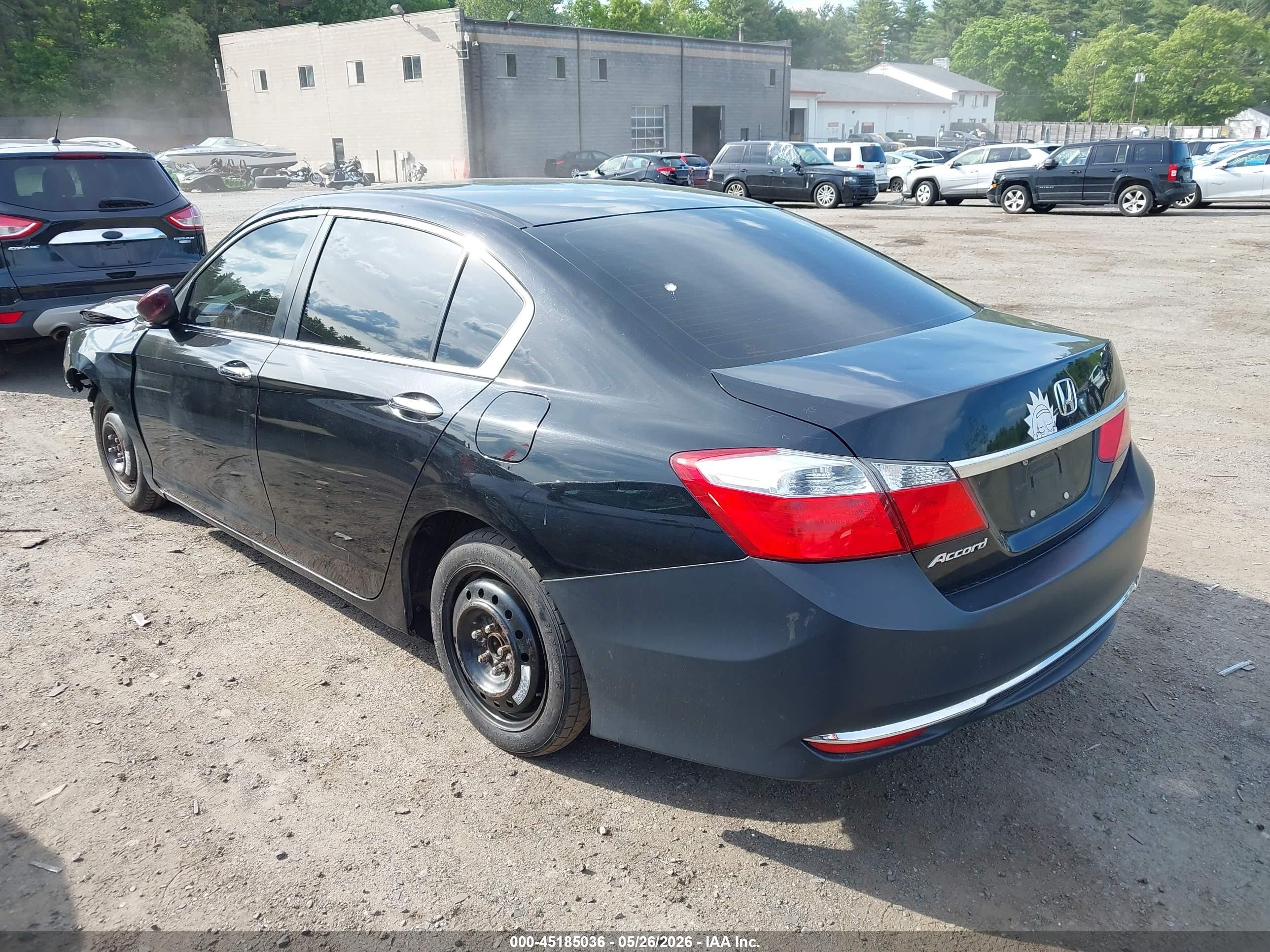 2013 Honda Accord Lx Black vin: 1HGCR2F30DA259685