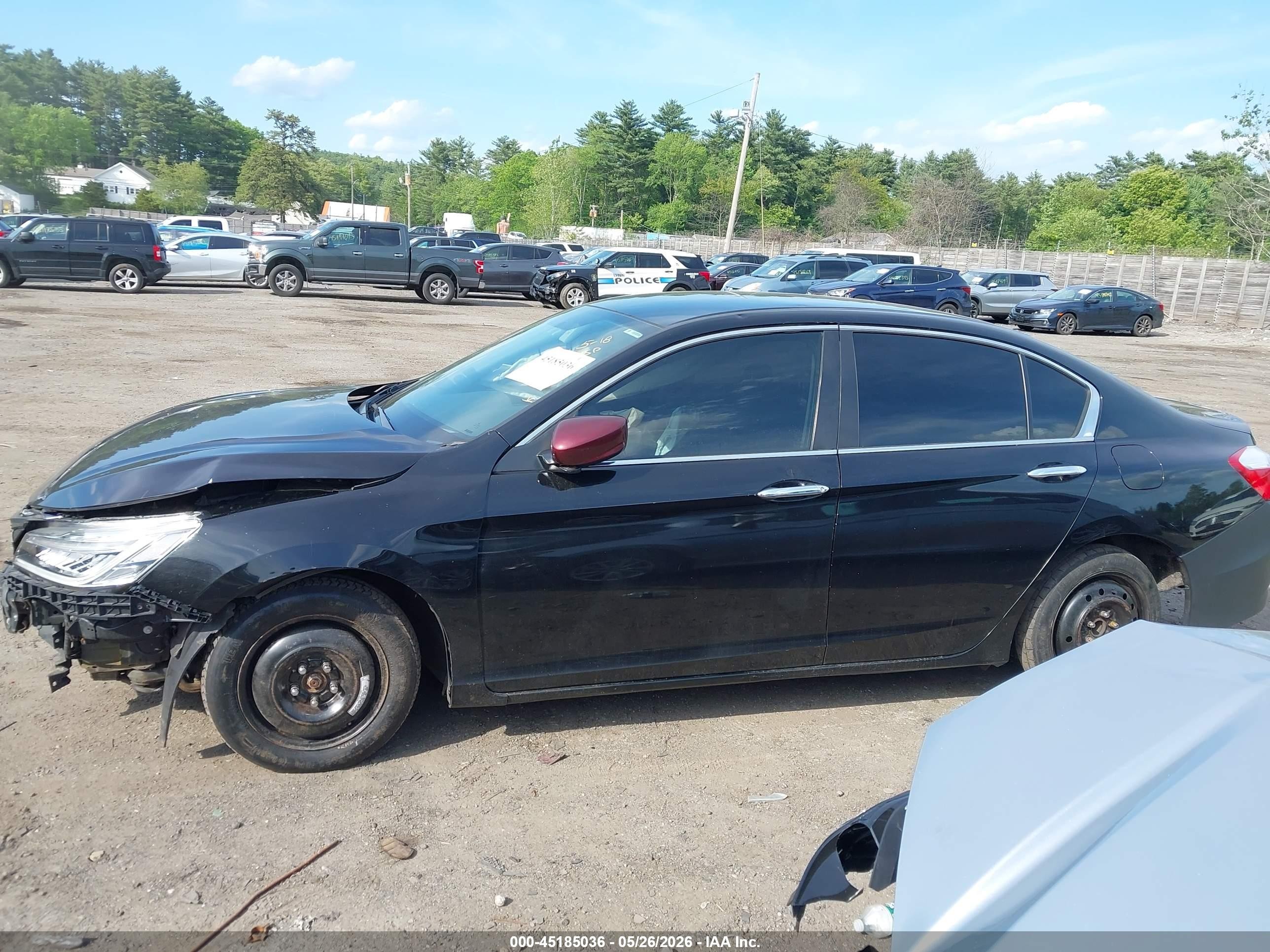 2013 Honda Accord Lx Black vin: 1HGCR2F30DA259685