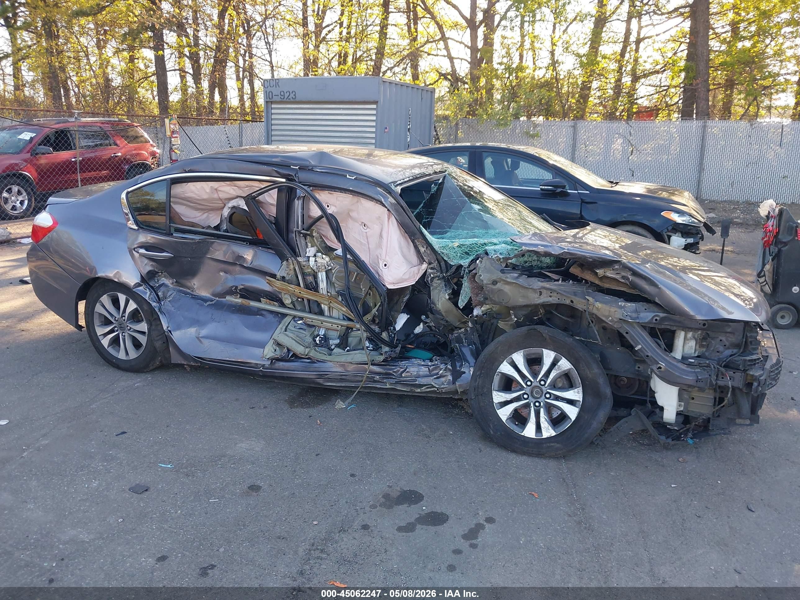 2013 Honda Accord Lx Gray vin: 1HGCR2F30DA271027