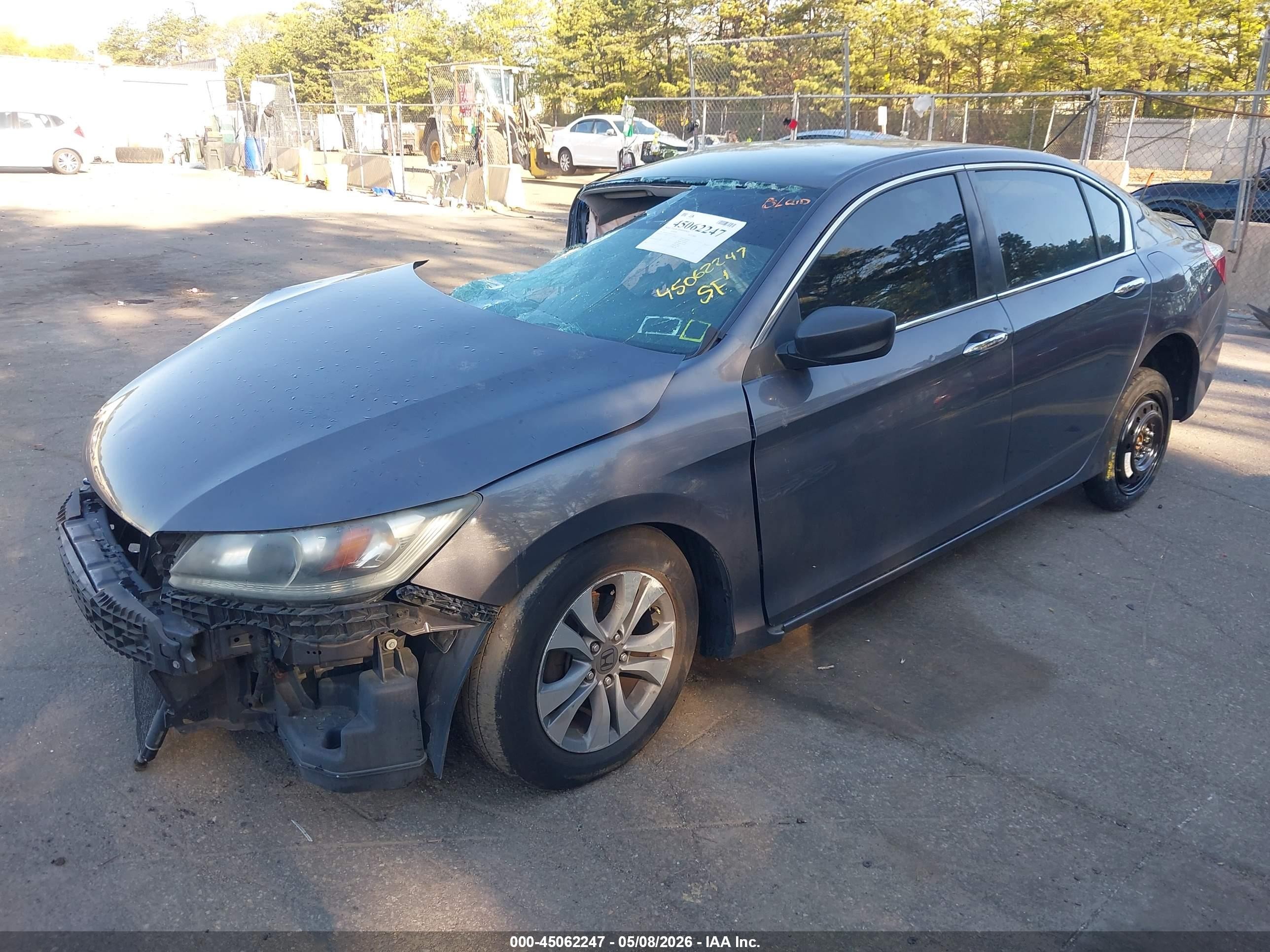 2013 Honda Accord Lx Gray vin: 1HGCR2F30DA271027