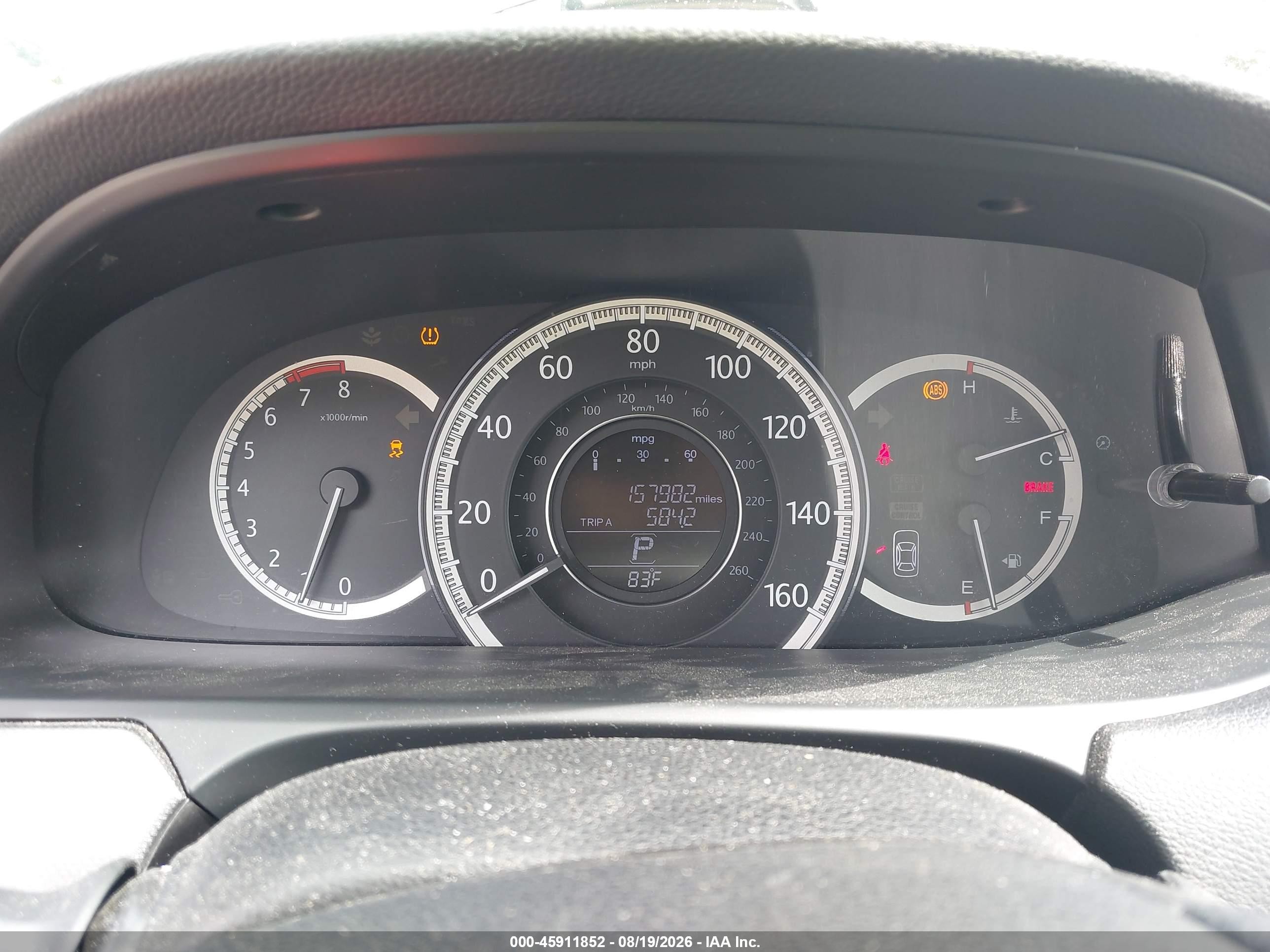 2013 Honda Accord Lx Gray vin: 1HGCR2F30DA271366
