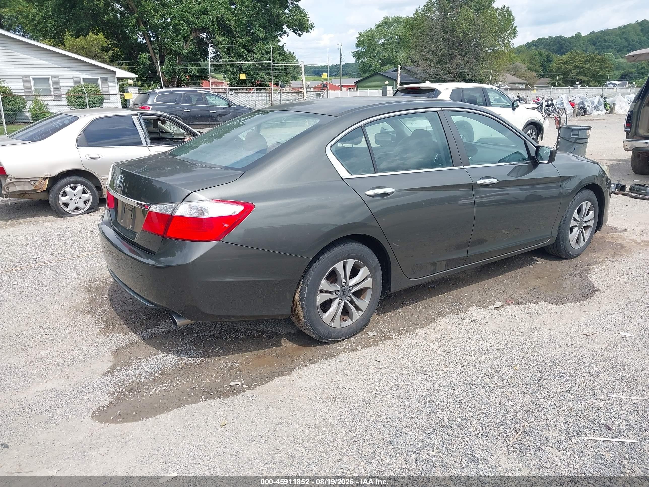 2013 Honda Accord Lx Gray vin: 1HGCR2F30DA271366