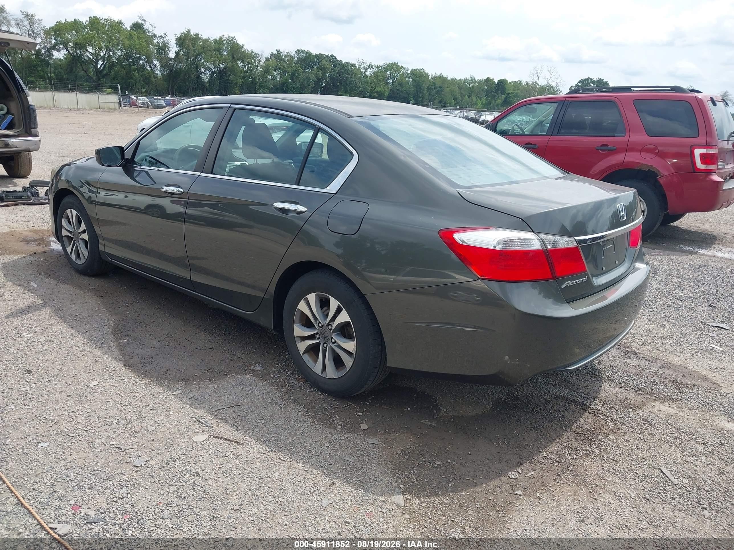 2013 Honda Accord Lx Gray vin: 1HGCR2F30DA271366