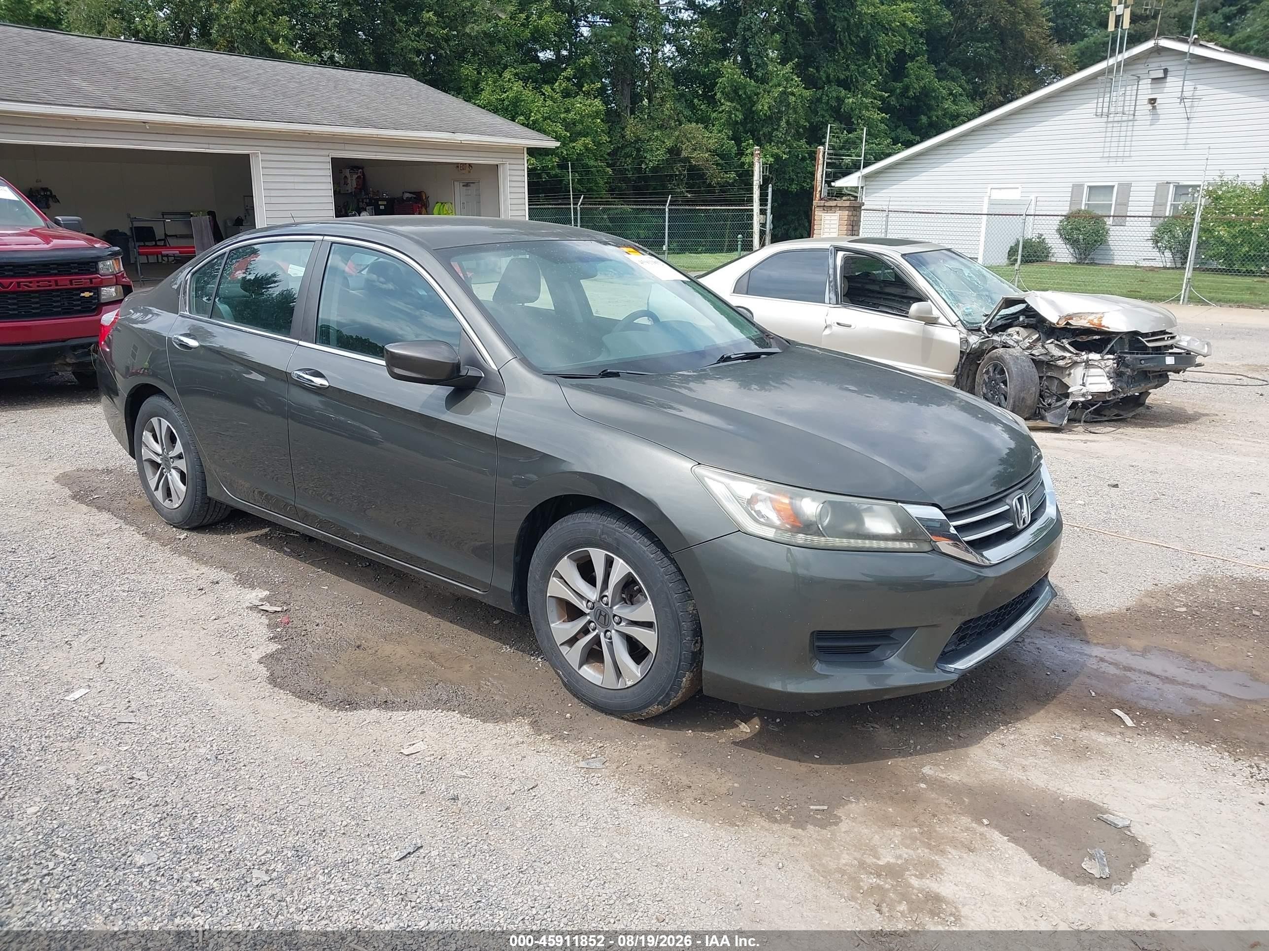2013 Honda Accord Lx Gray vin: 1HGCR2F30DA271366