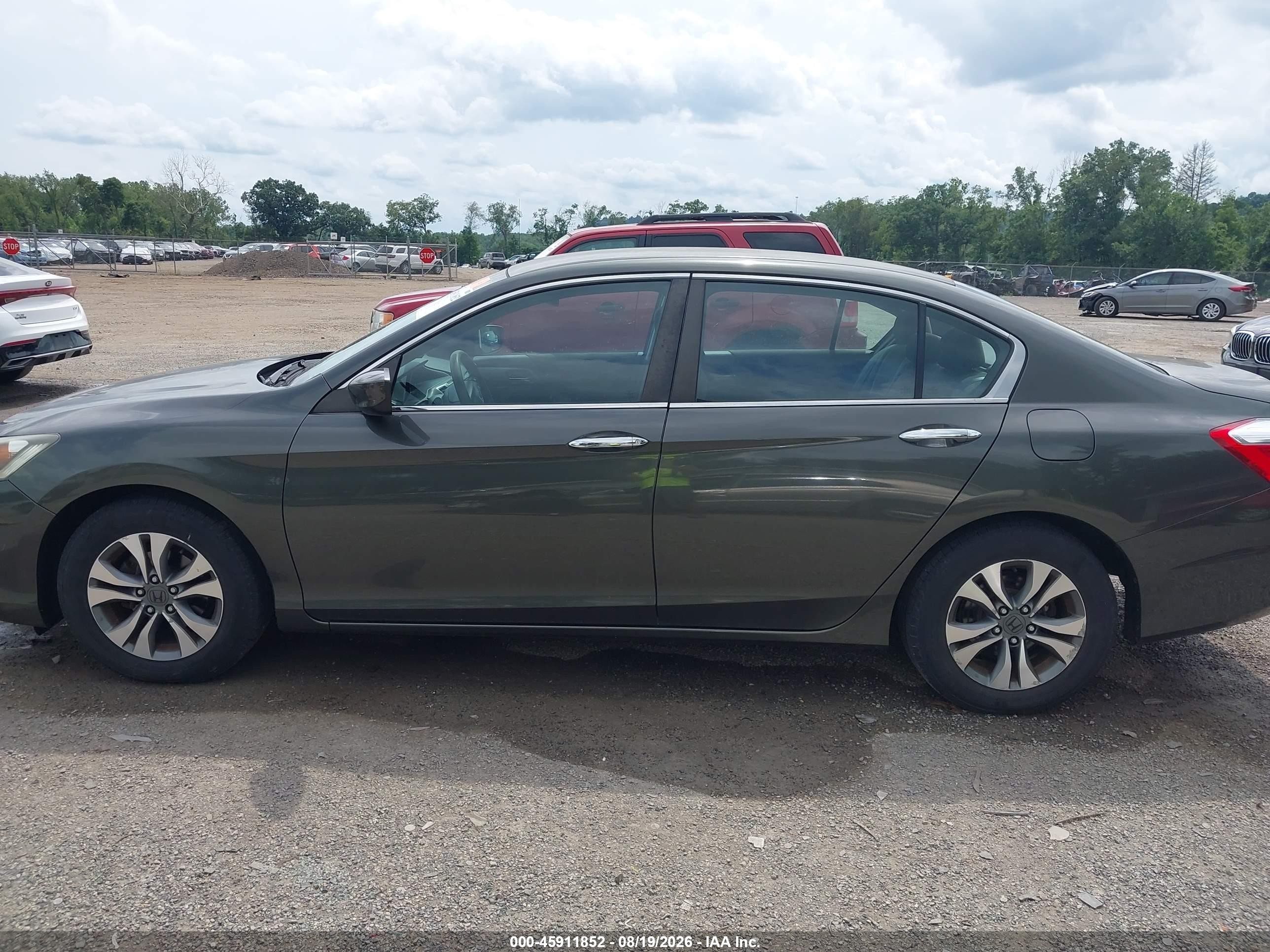 2013 Honda Accord Lx Gray vin: 1HGCR2F30DA271366
