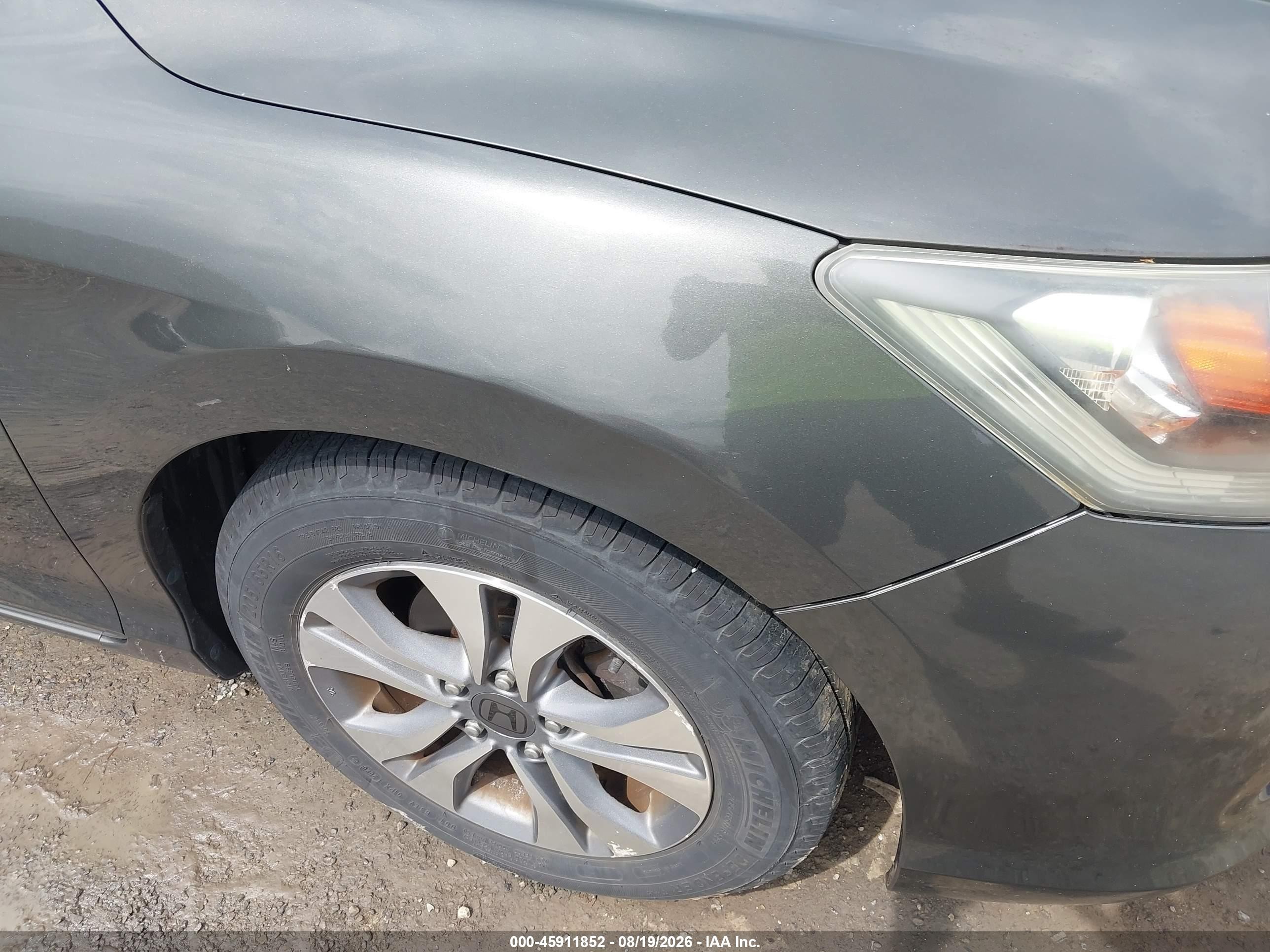 2013 Honda Accord Lx Gray vin: 1HGCR2F30DA271366