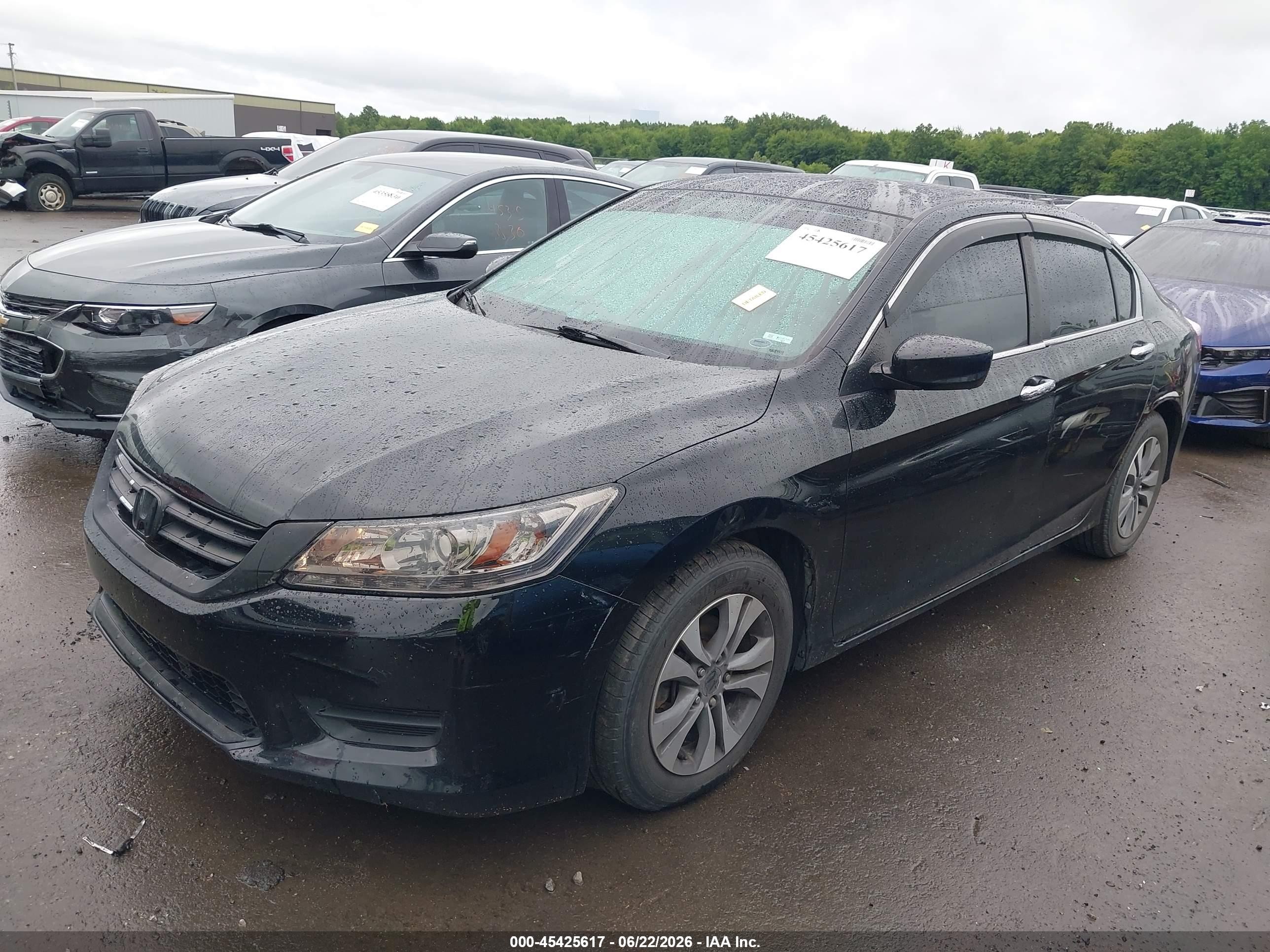 2013 Honda Accord Lx Black vin: 1HGCR2F30DA274977