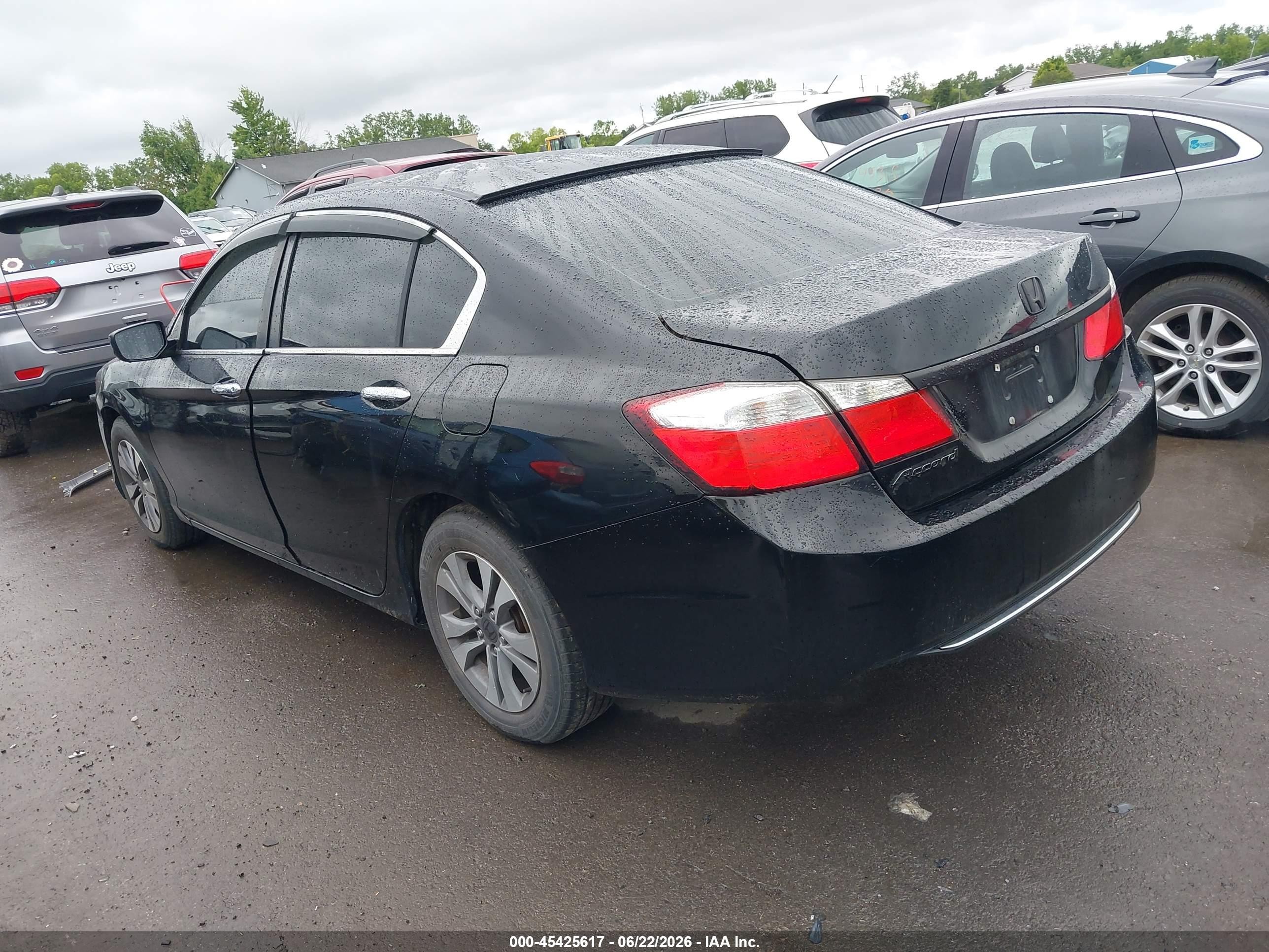 2013 Honda Accord Lx Black vin: 1HGCR2F30DA274977