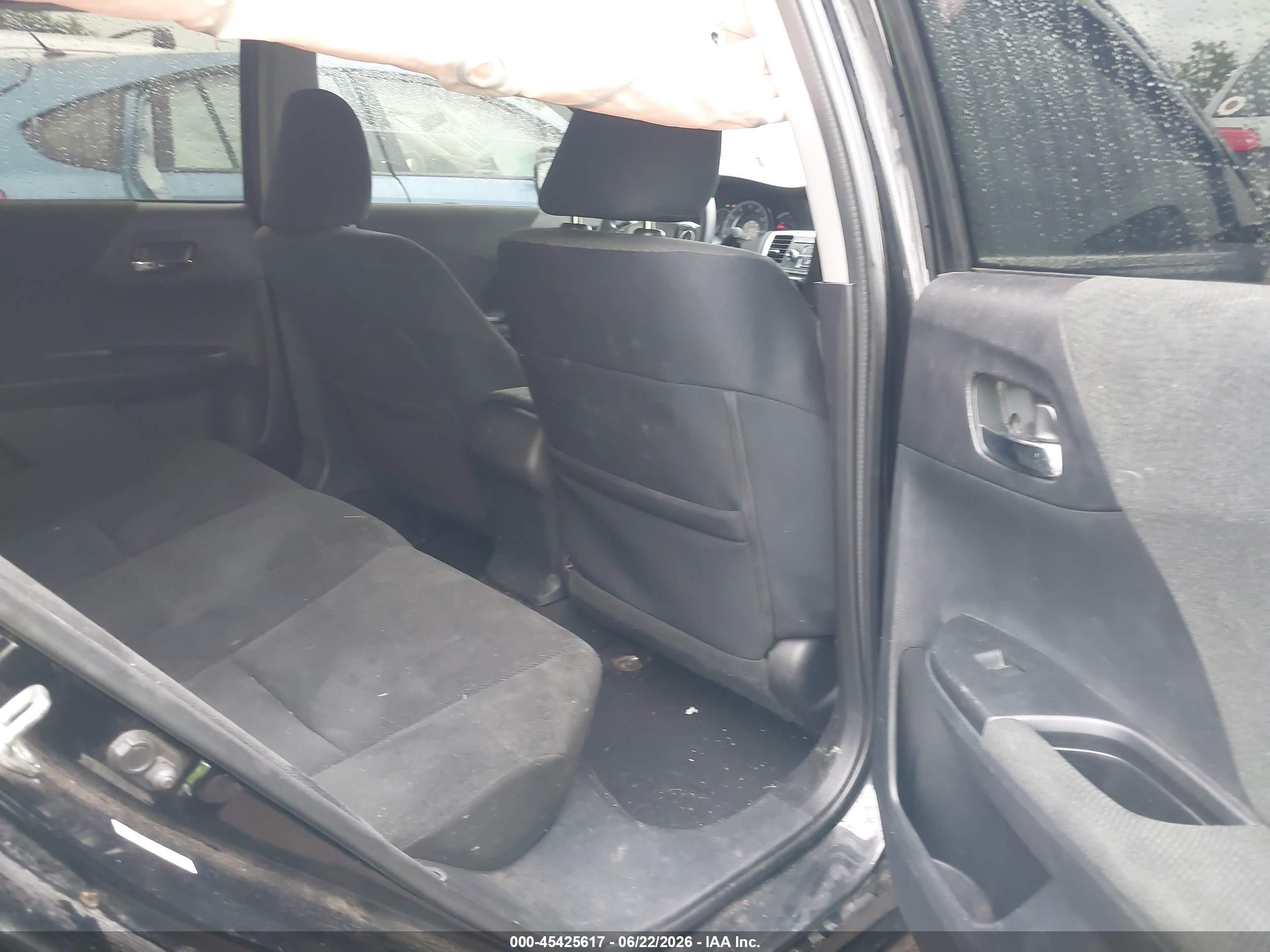2013 Honda Accord Lx Black vin: 1HGCR2F30DA274977