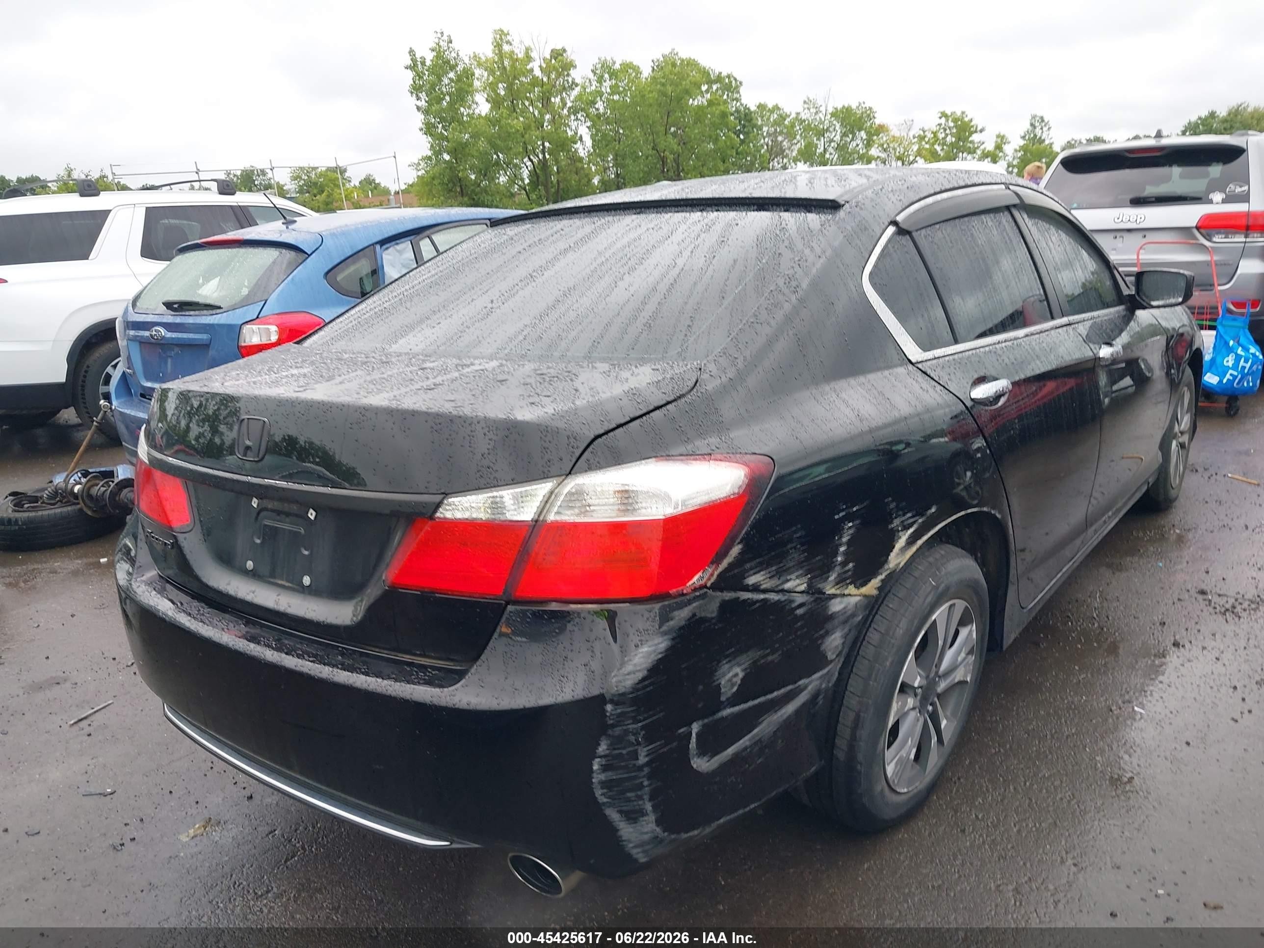 2013 Honda Accord Lx Black vin: 1HGCR2F30DA274977