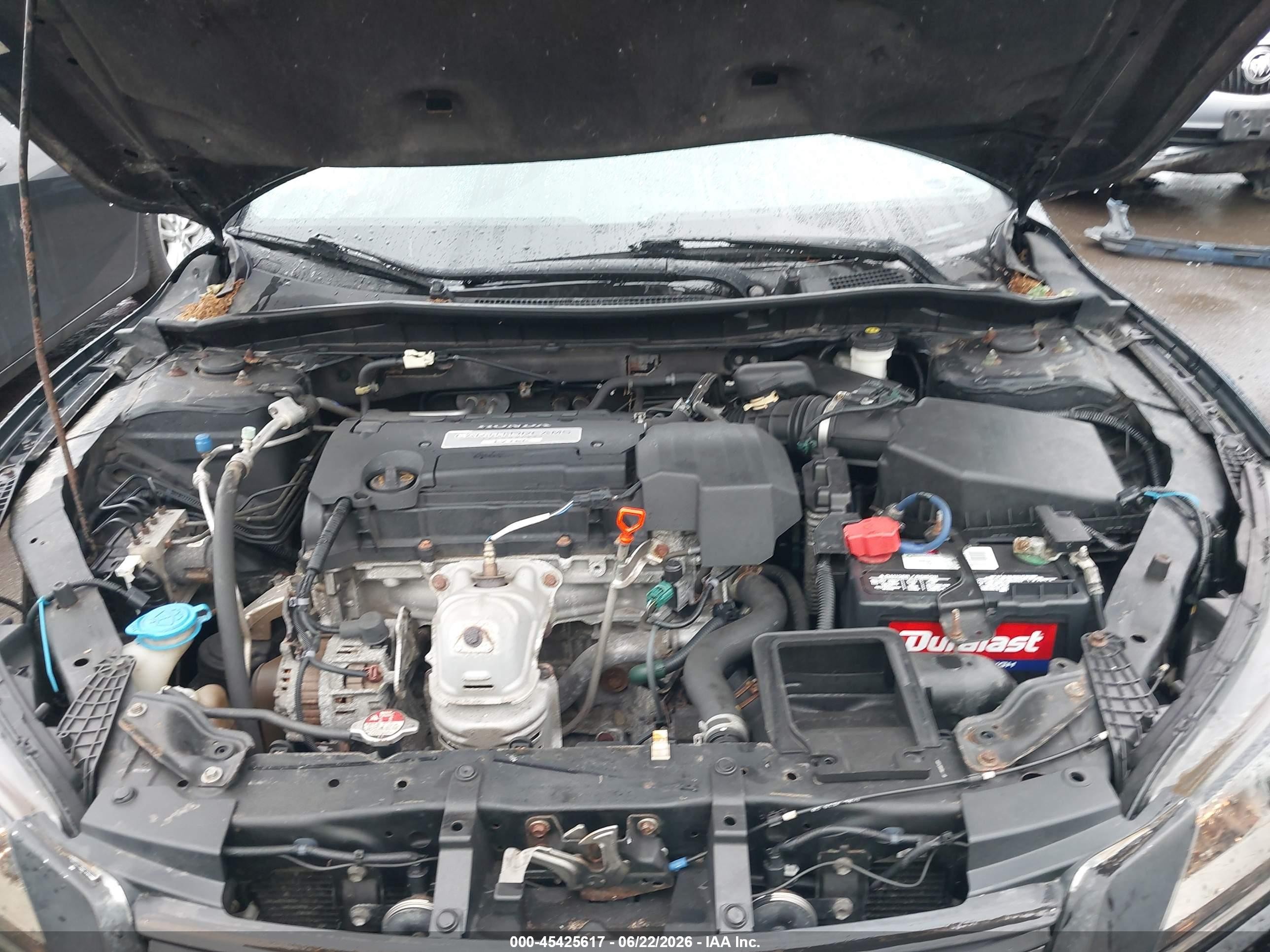 2013 Honda Accord Lx Black vin: 1HGCR2F30DA274977
