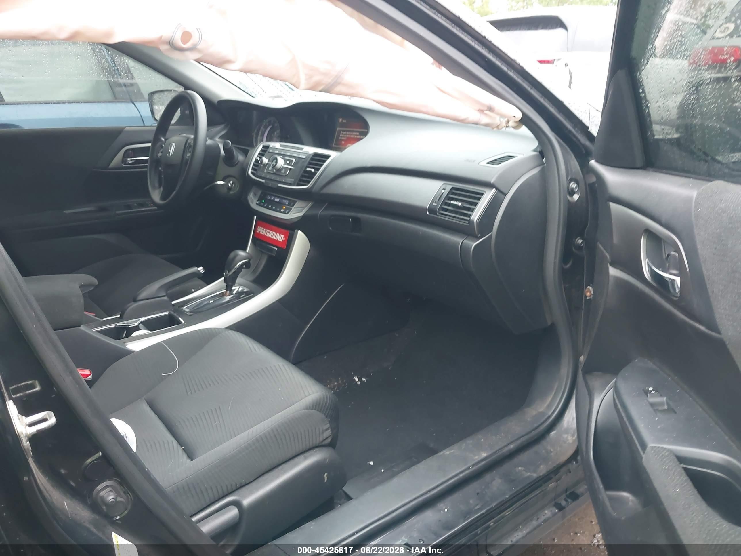 2013 Honda Accord Lx Black vin: 1HGCR2F30DA274977