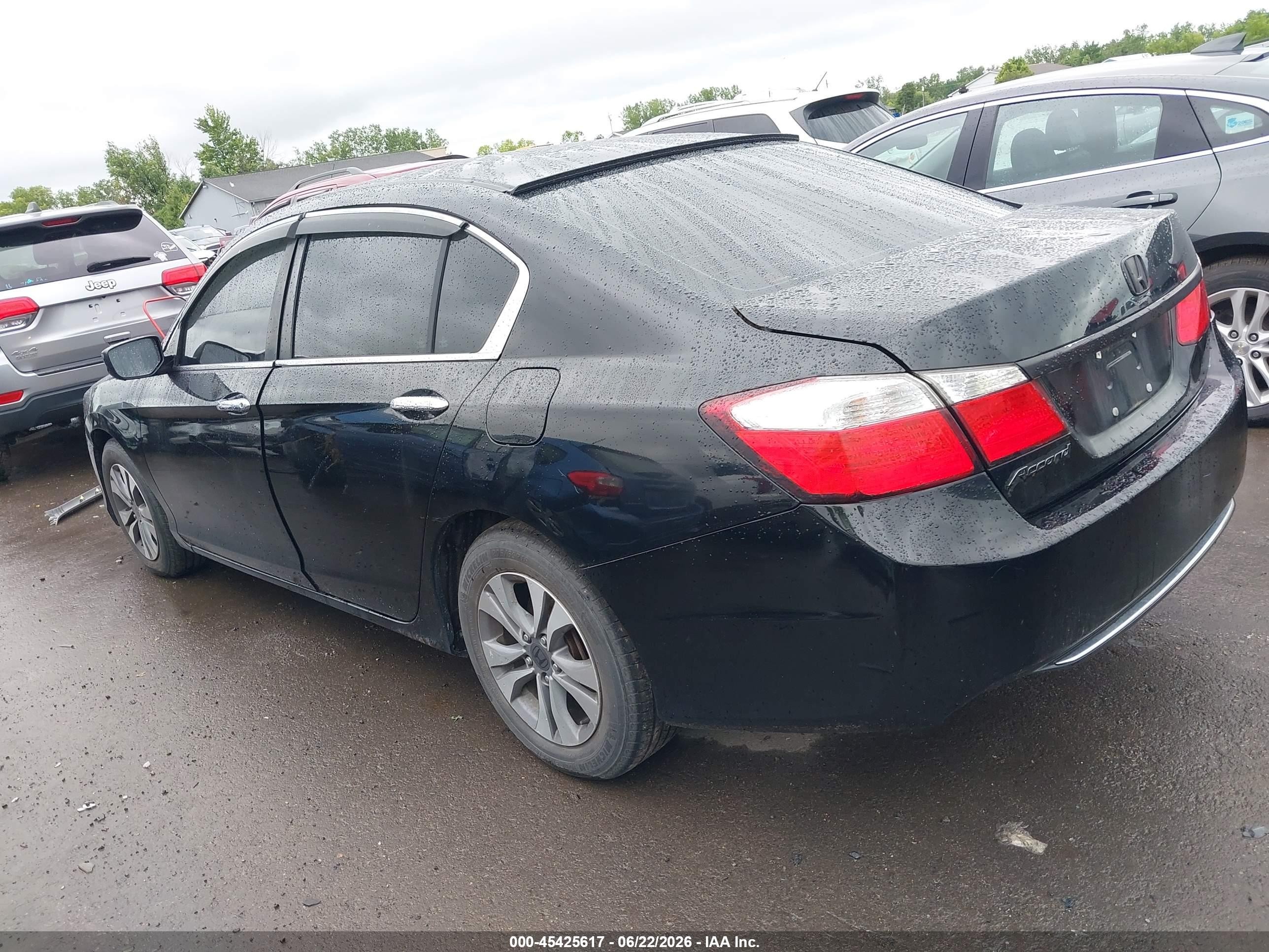 2013 Honda Accord Lx Black vin: 1HGCR2F30DA274977