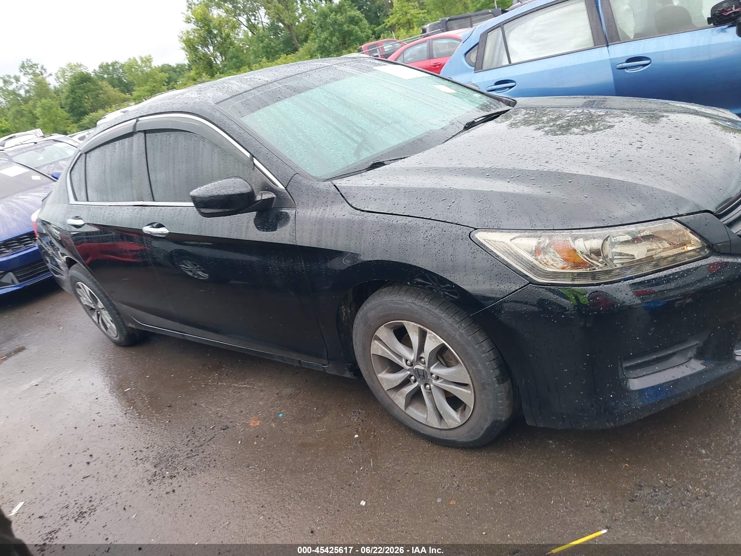 2013 Honda Accord Lx Black vin: 1HGCR2F30DA274977