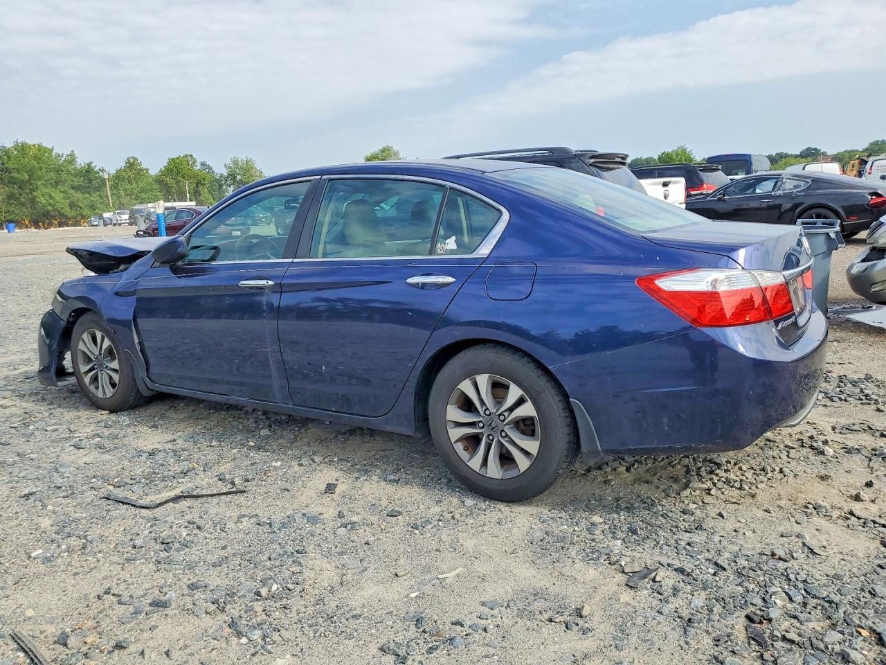 2014 Honda Accord Lx Blue vin: 1HGCR2F30EA000776