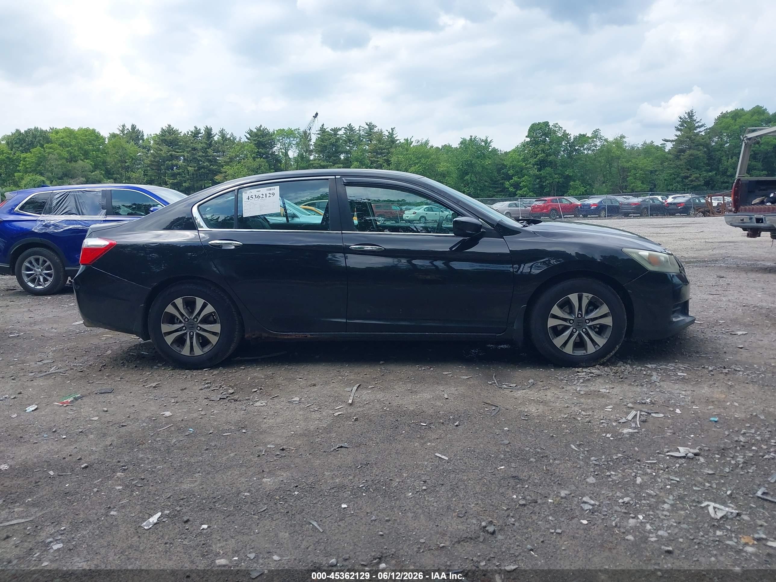 2014 Honda Accord Lx Black vin: 1HGCR2F30EA003886