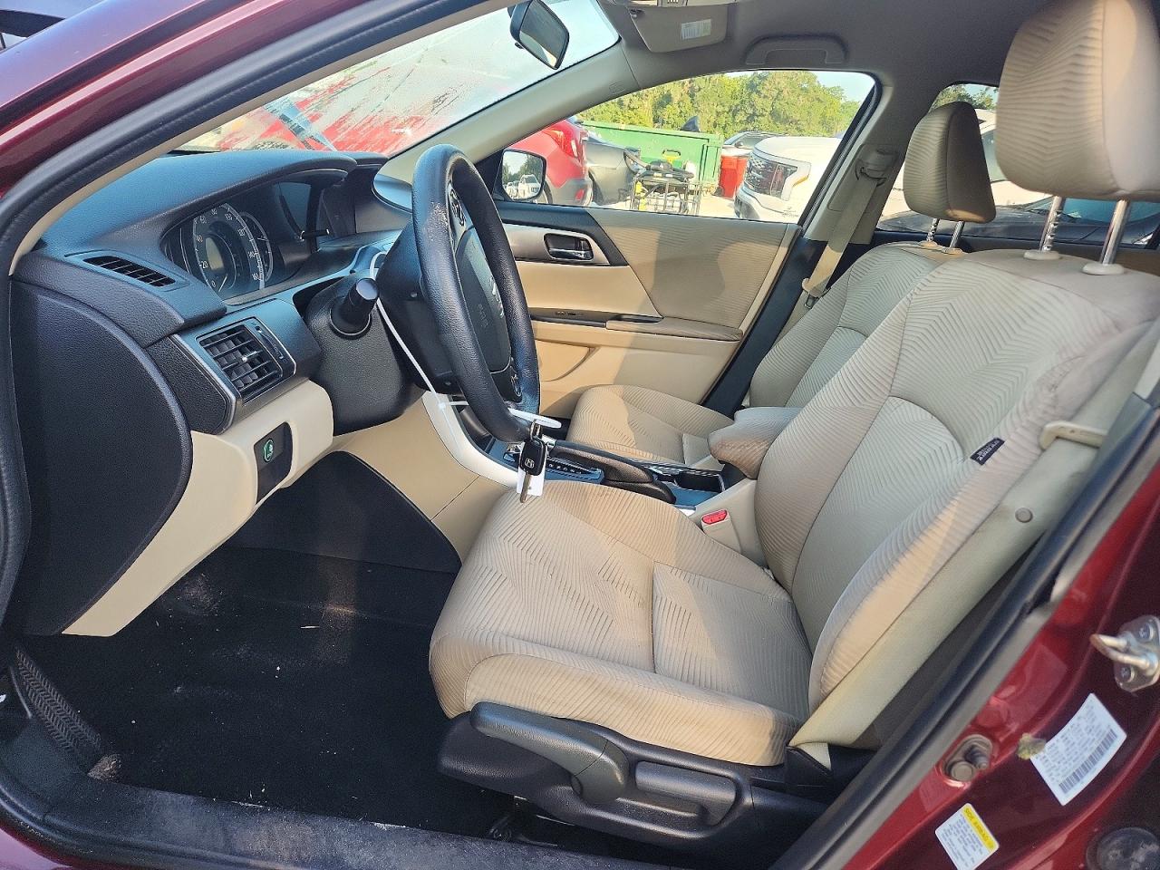 2014 Honda Accord Lx Burgundy vin: 1HGCR2F30EA037293