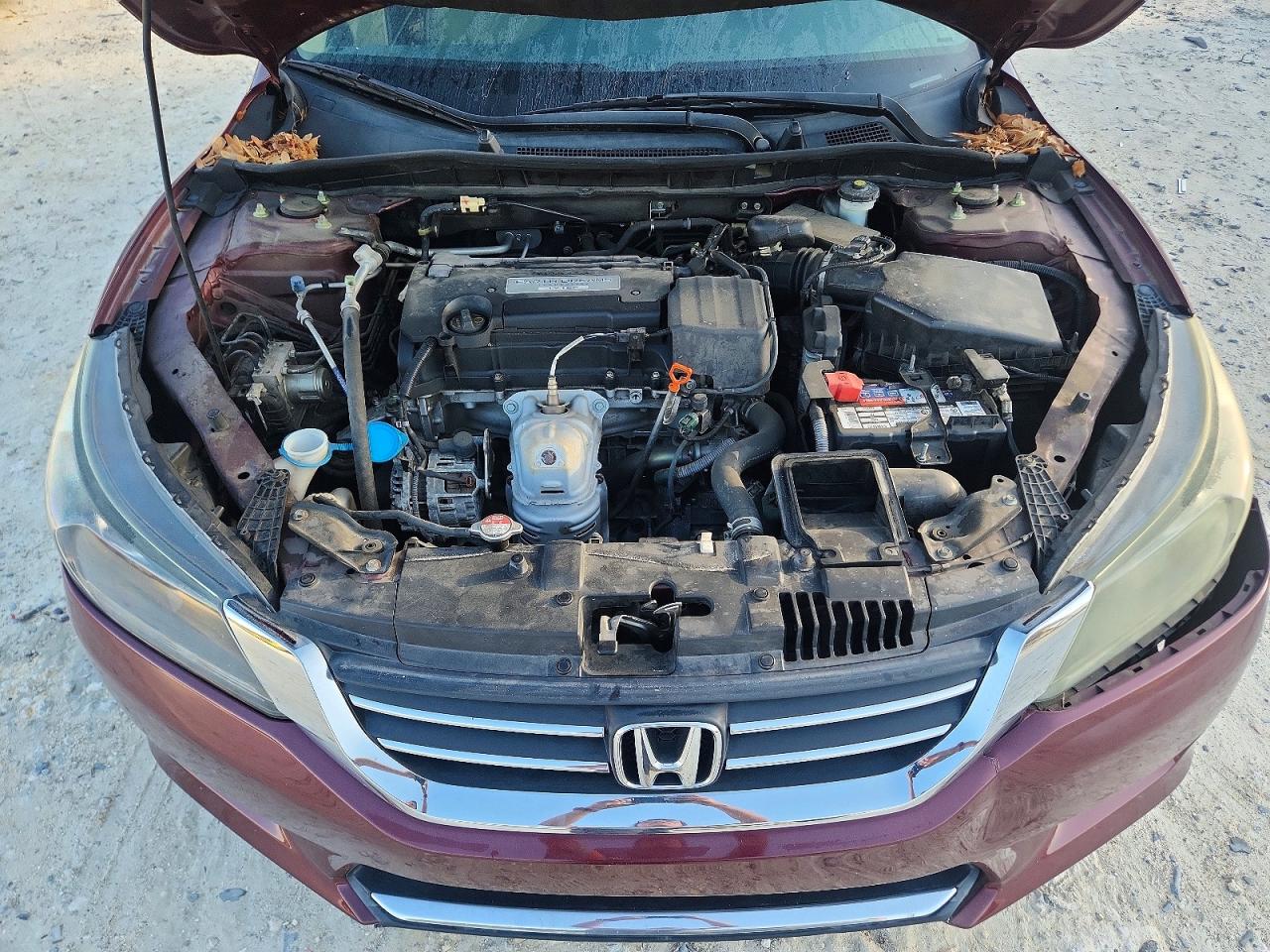 2014 Honda Accord Lx Burgundy vin: 1HGCR2F30EA037293