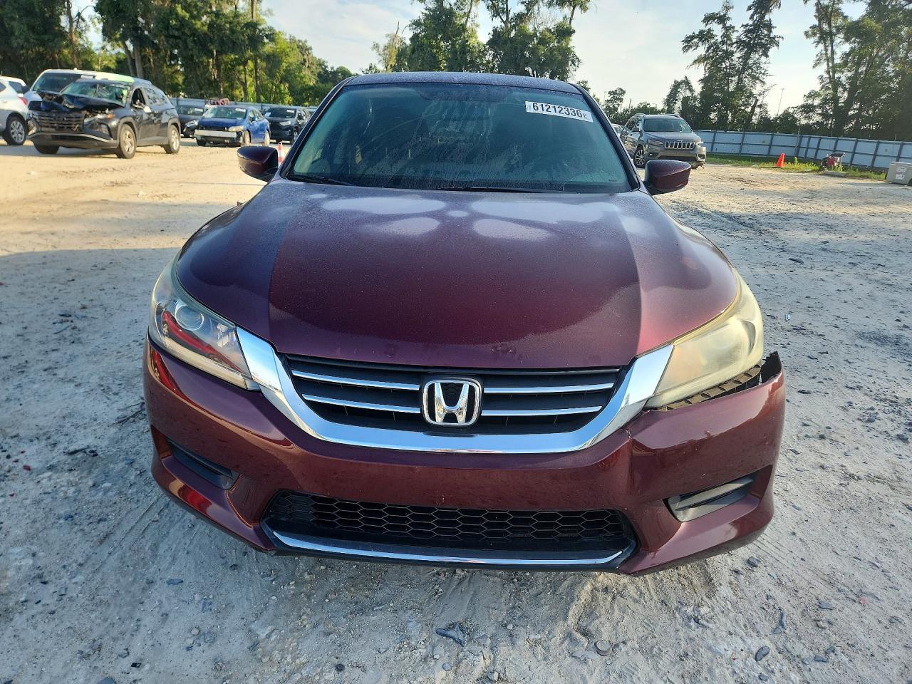 2014 Honda Accord Lx Burgundy vin: 1HGCR2F30EA037293