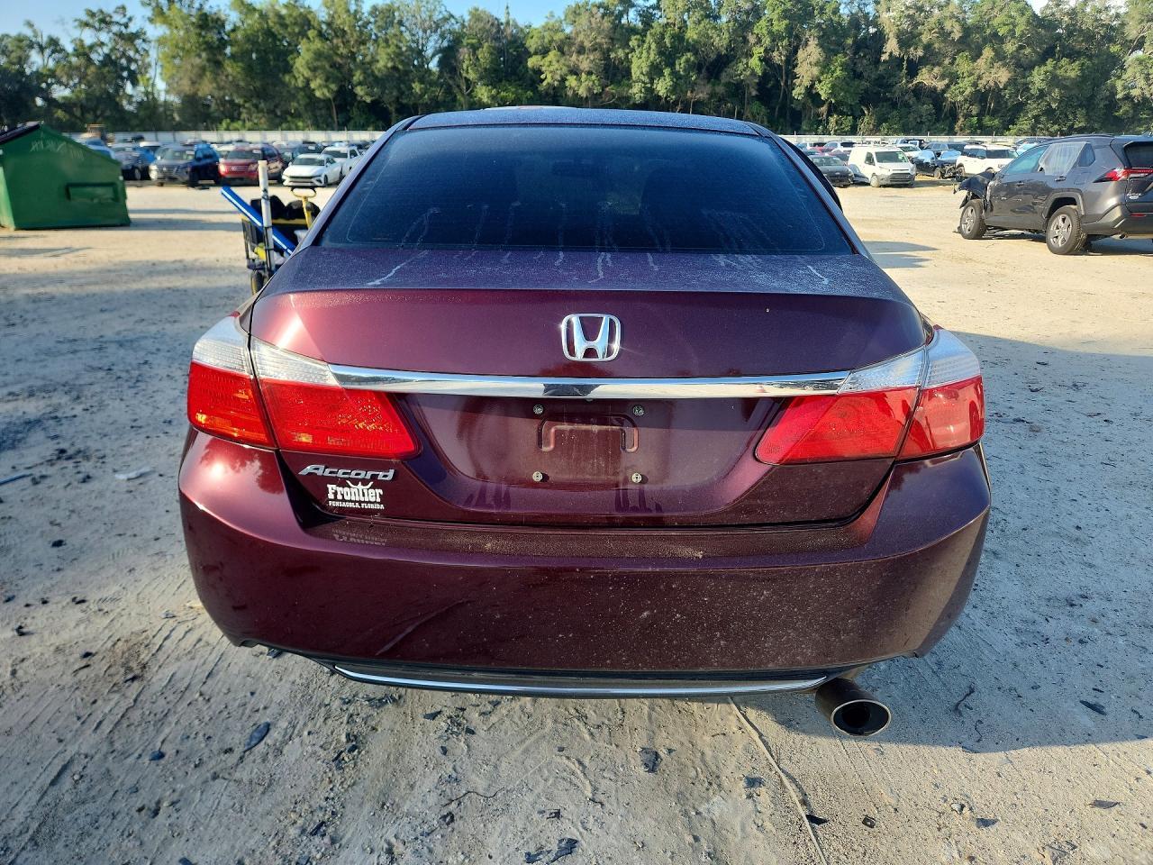 2014 Honda Accord Lx Burgundy vin: 1HGCR2F30EA037293