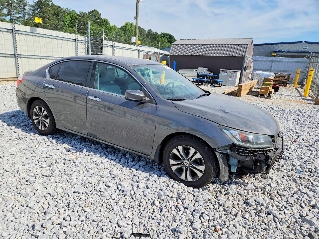 2014 Honda Accord Lx Gray vin: 1HGCR2F30EA044664