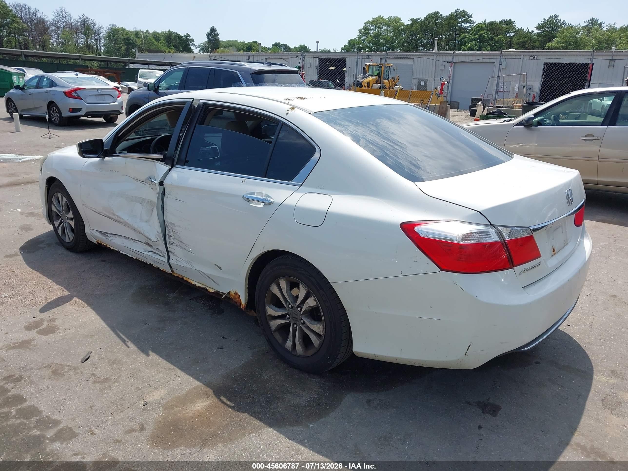 2014 Honda Accord Lx Белый vin: 1HGCR2F30EA063733